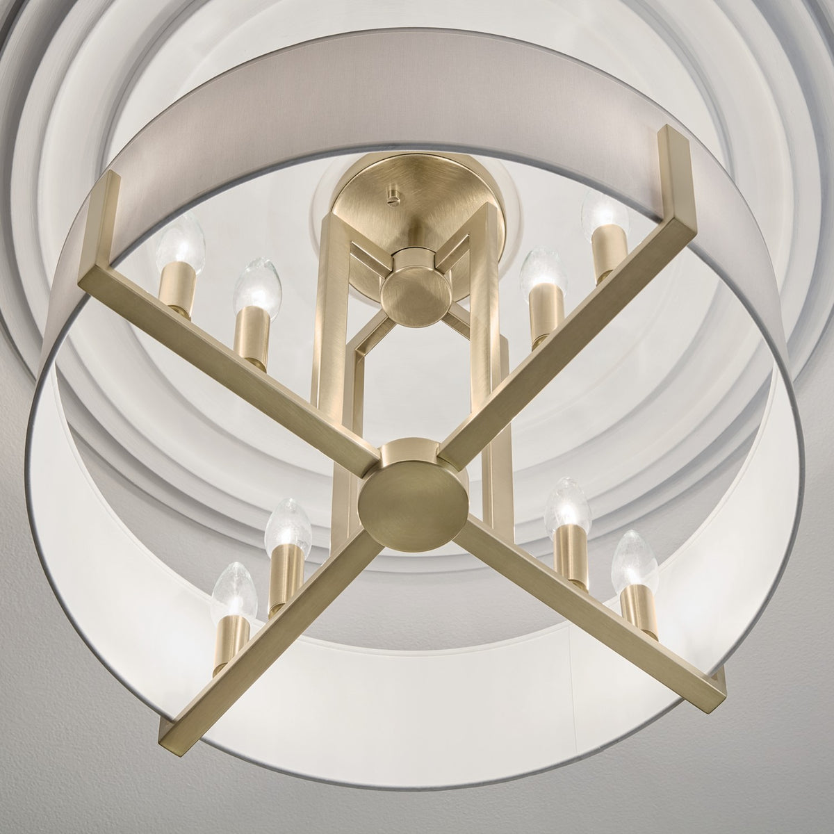 Suspension ou semi-plafonnier 8 lumières | Malen