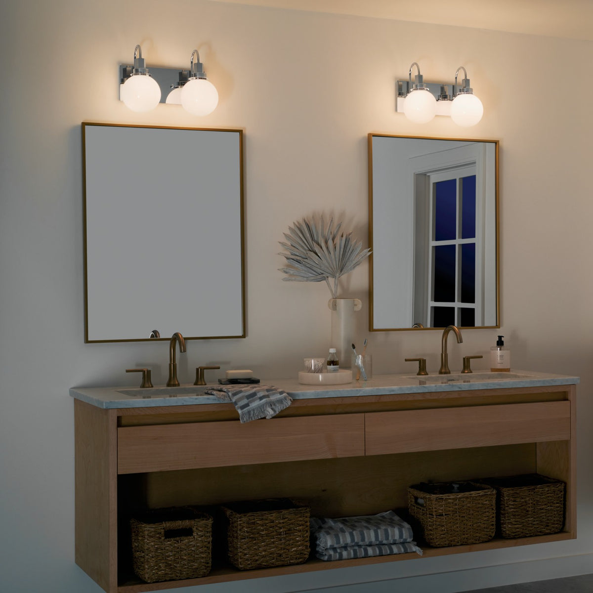 Applique de salle de bain 2 lumières | Hex