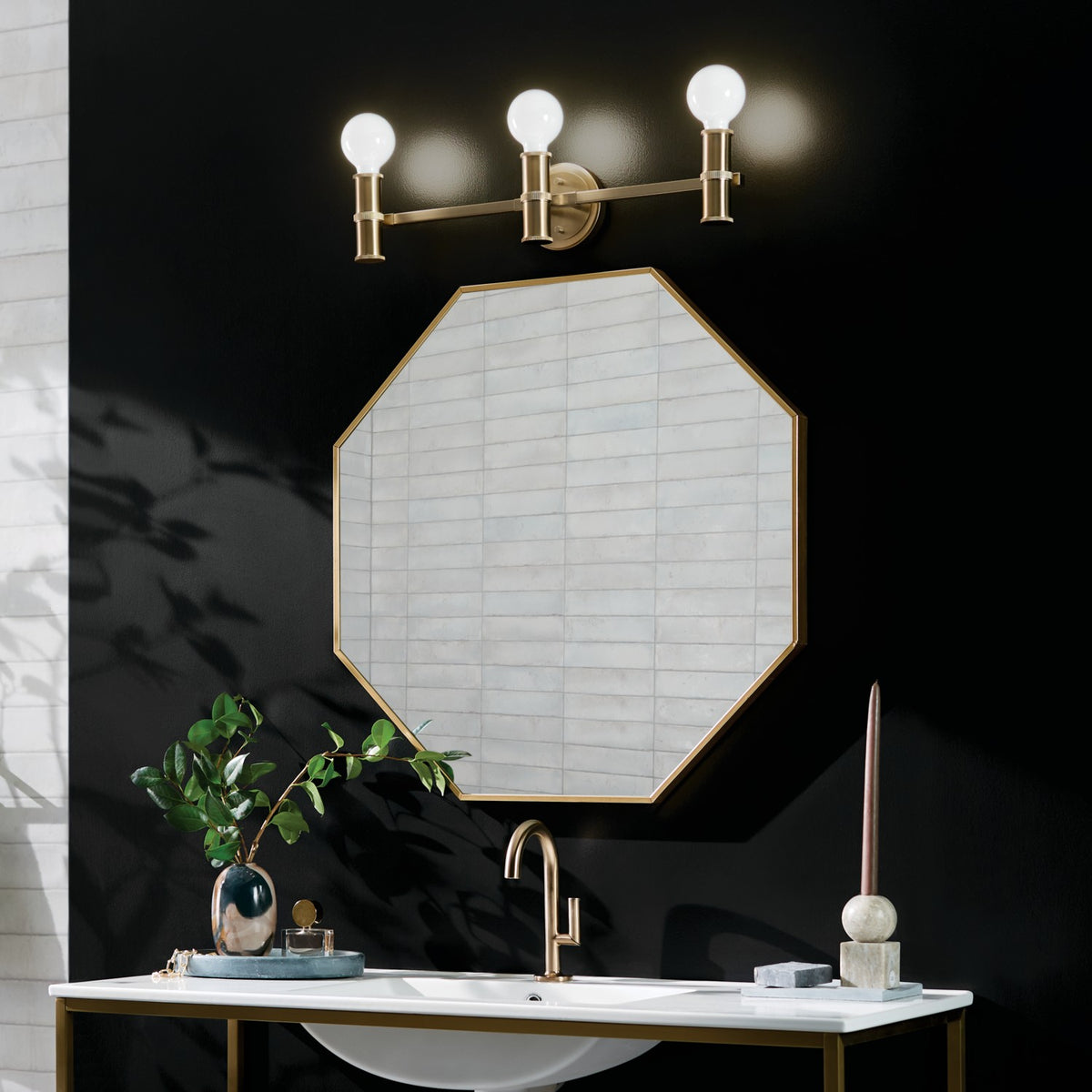 Applique de salle de bain 3 lumières | Torche
