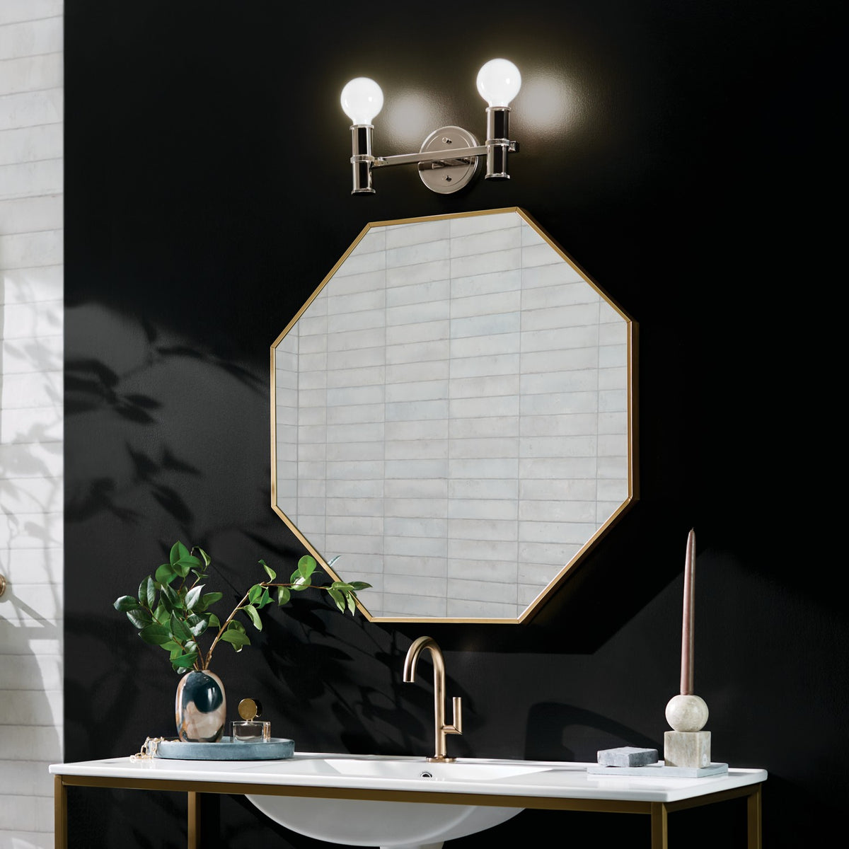 Applique de salle de bain 2 lumières | Torche