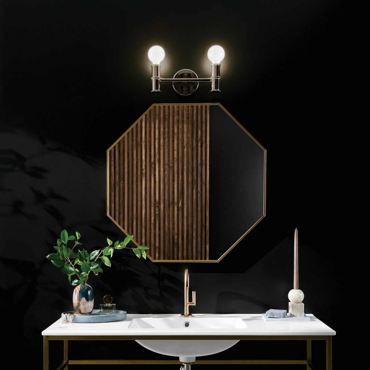 Applique de salle de bain 2 lumières | Torche