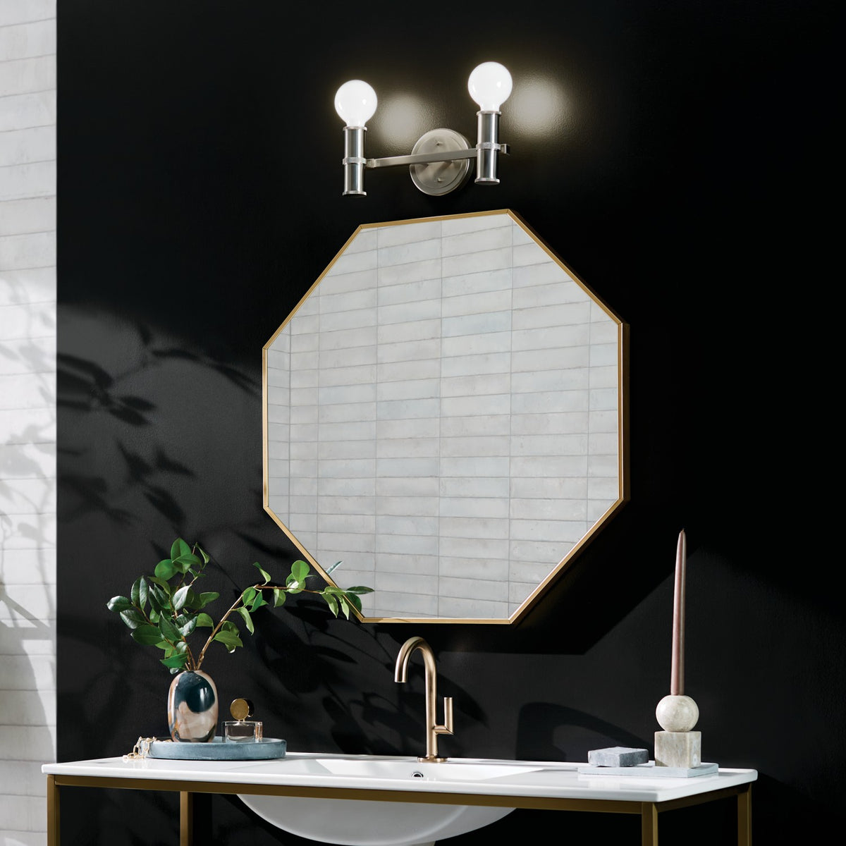 Applique de salle de bain 2 lumières | Torche