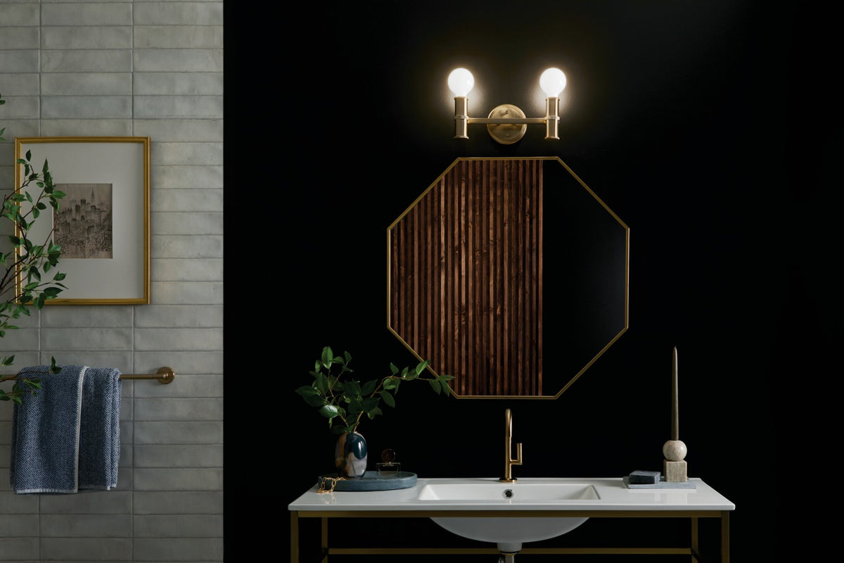 Applique de salle de bain 2 lumières | Torche