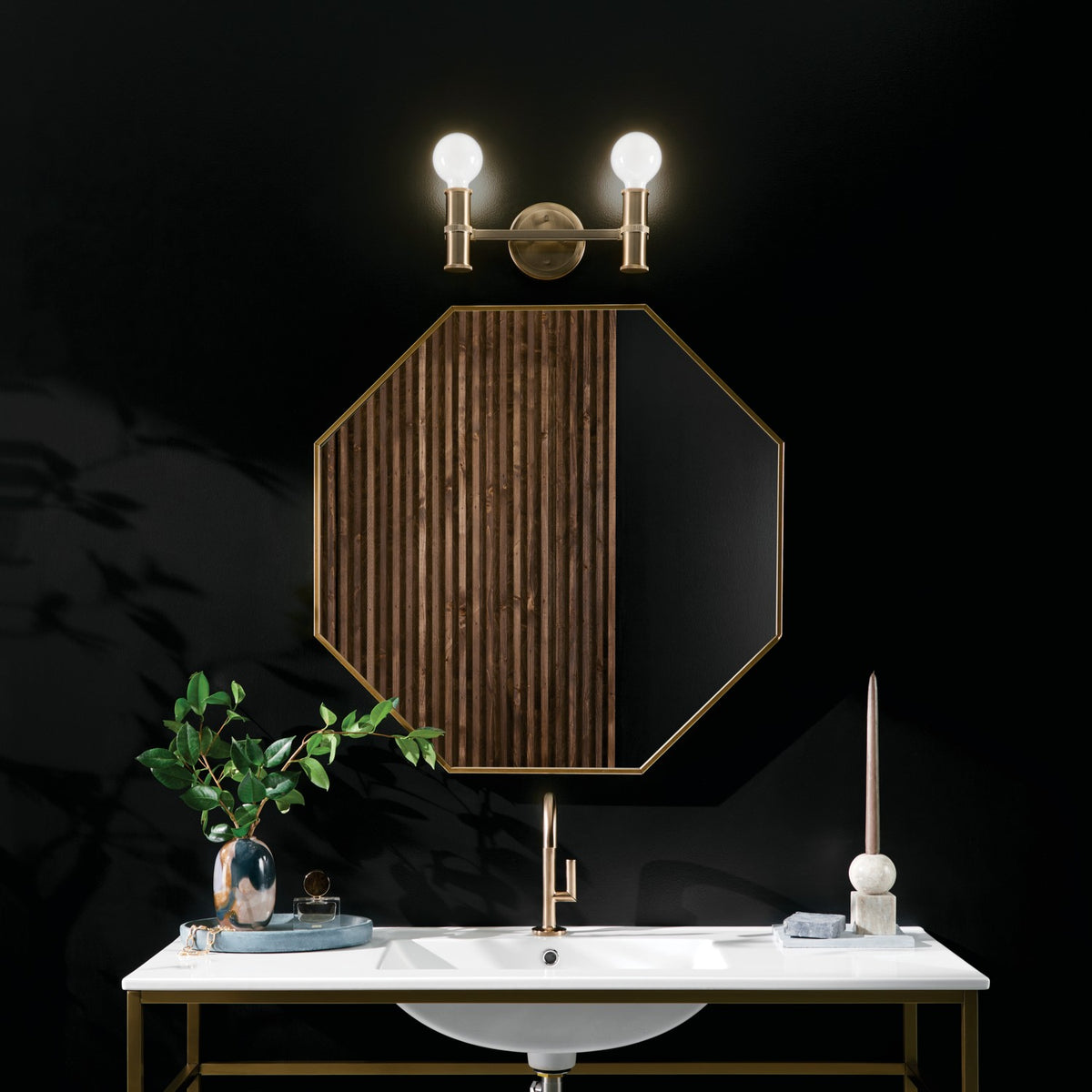 Applique de salle de bain 2 lumières | Torche