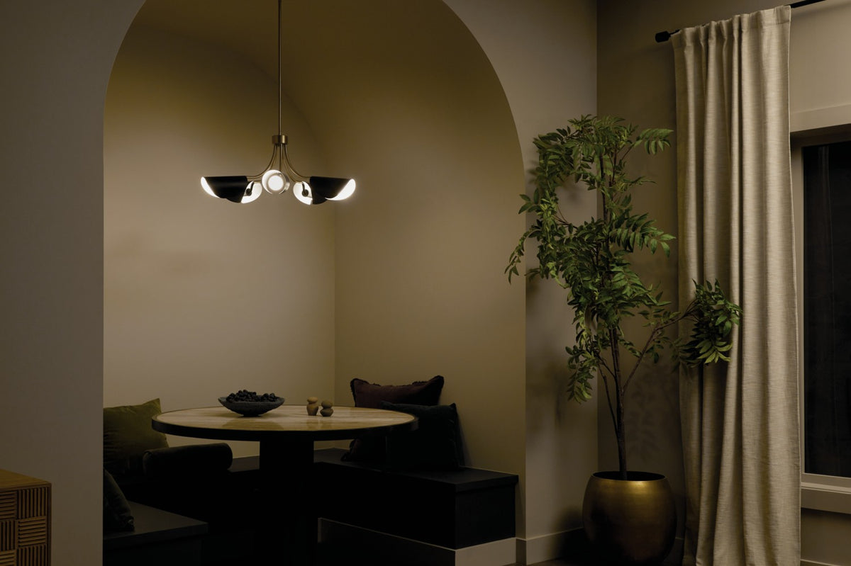Lustre ou semi-plafonnier 5 lumières | Arcus