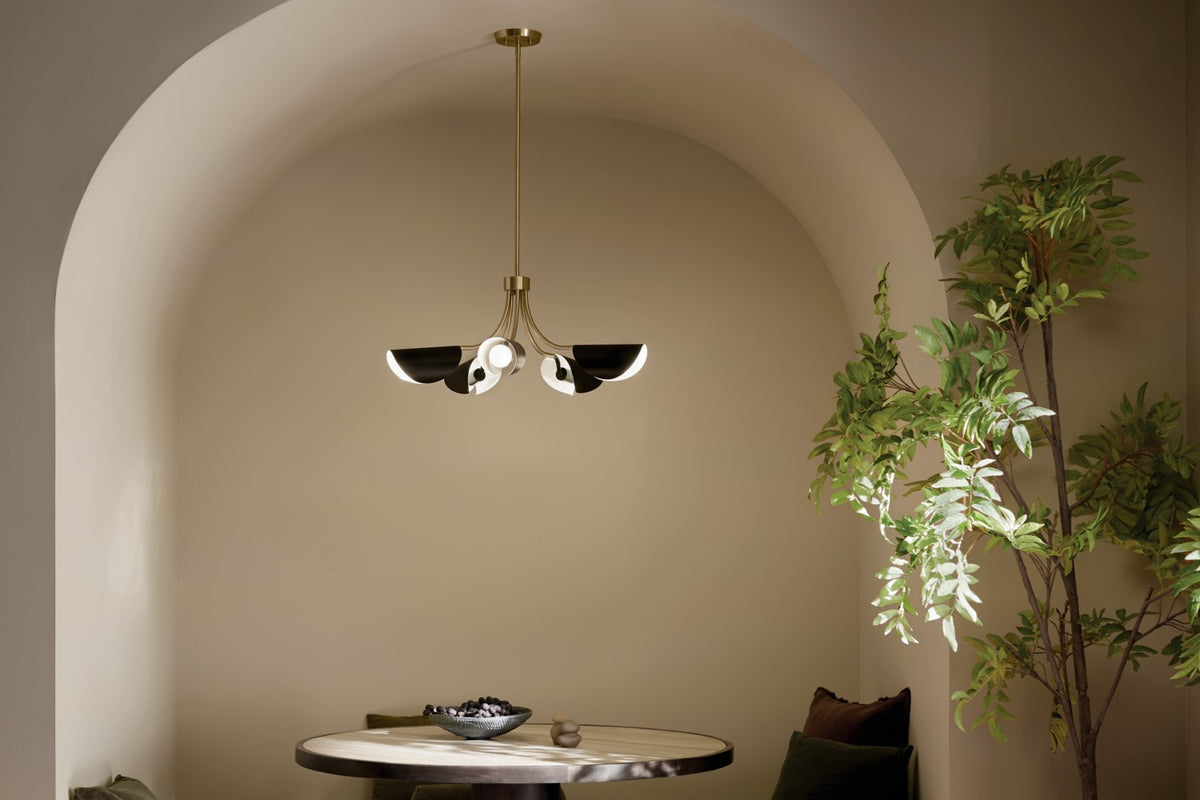 Lustre ou semi-plafonnier 5 lumières | Arcus