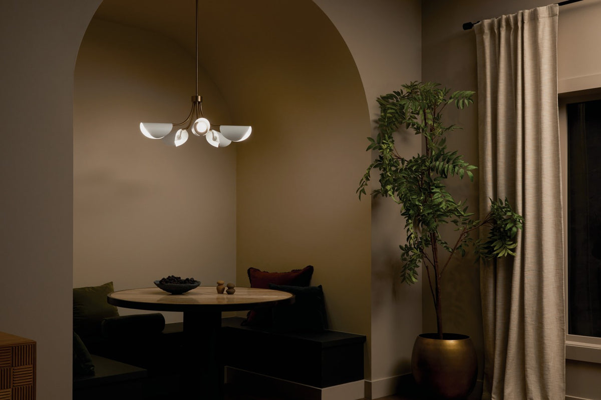 Lustre ou semi-plafonnier 5 lumières | Arcus