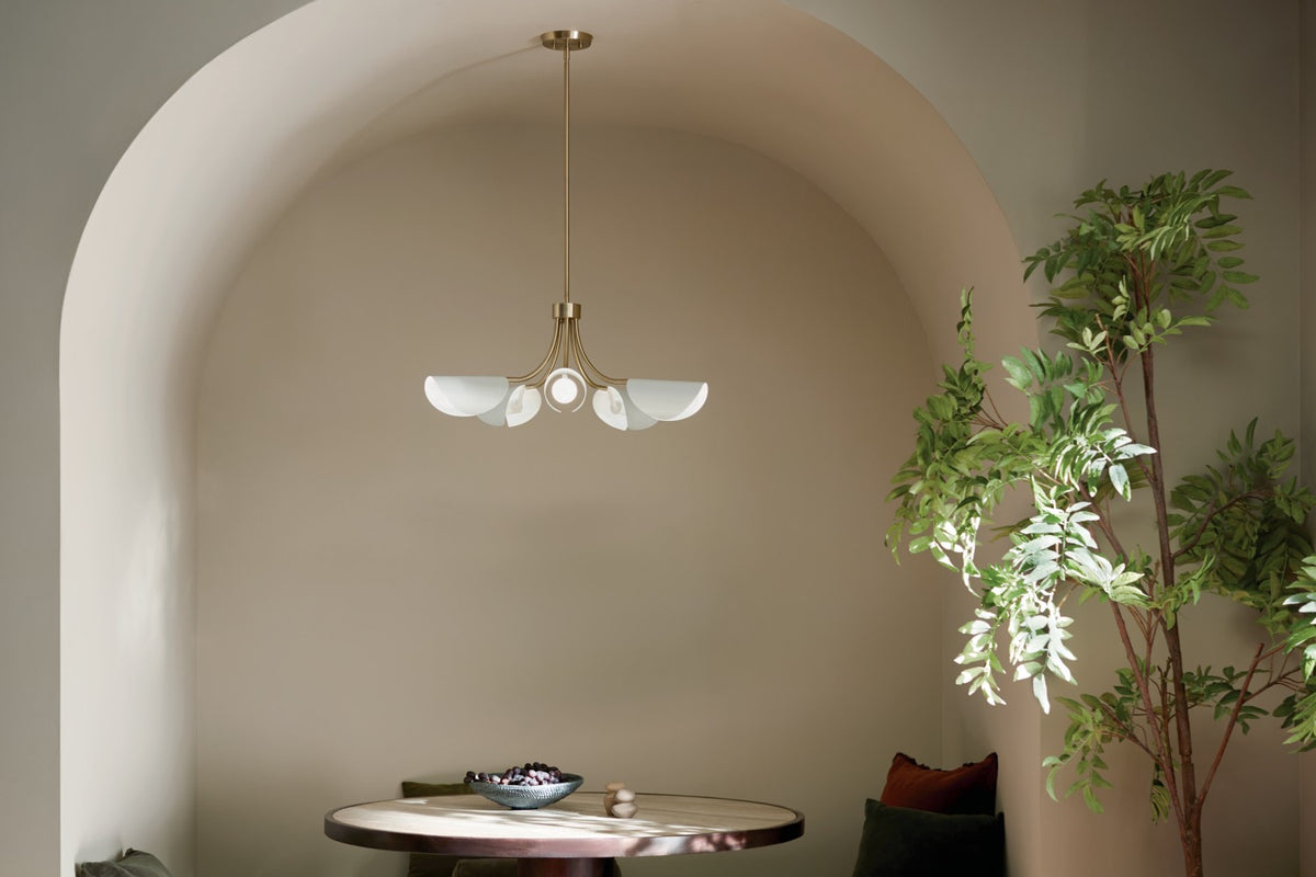 Lustre ou semi-plafonnier 5 lumières | Arcus
