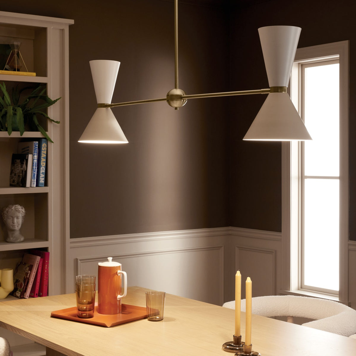 Lustre linéaire 4 lumières | Phix
