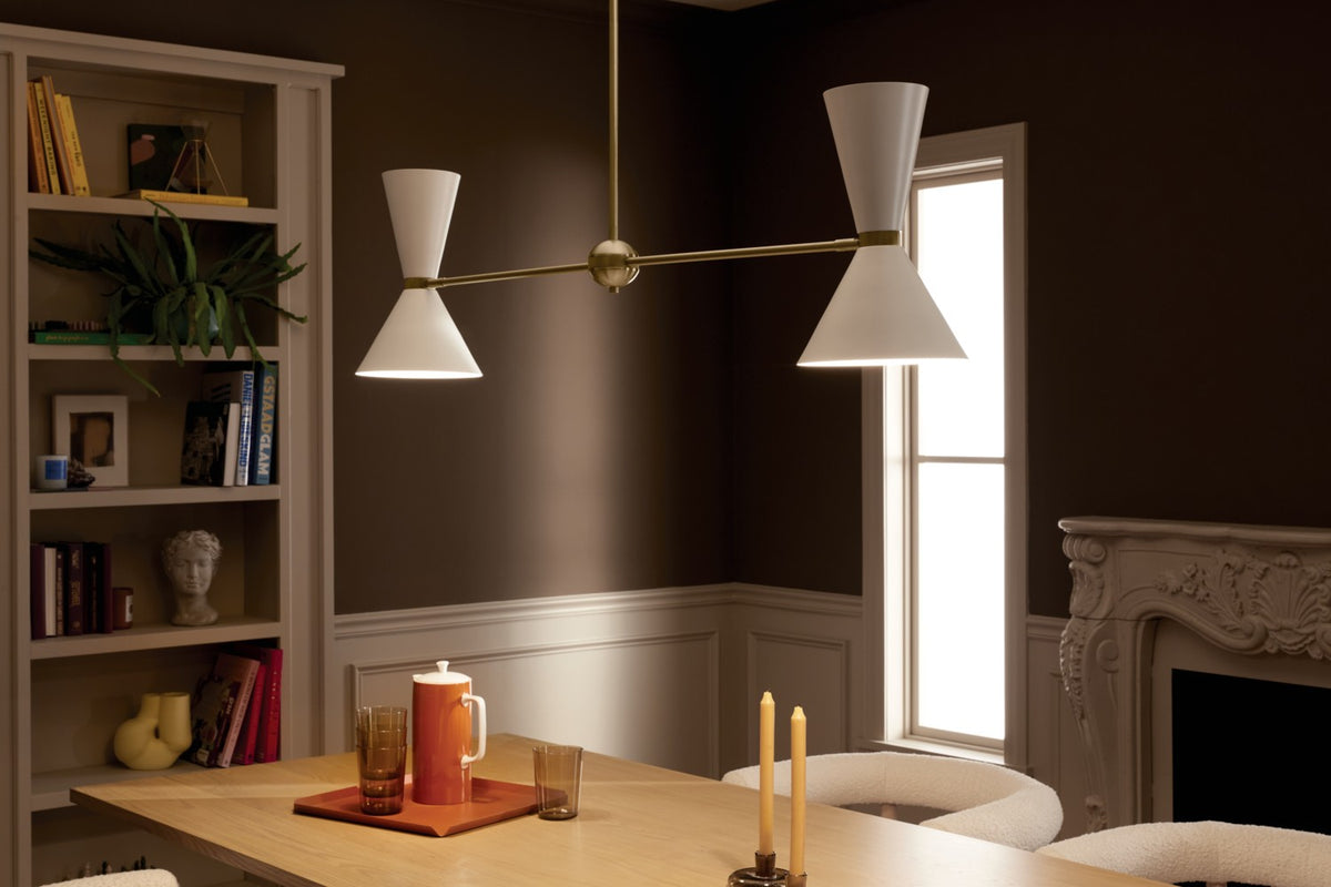 Lustre linéaire 4 lumières | Phix
