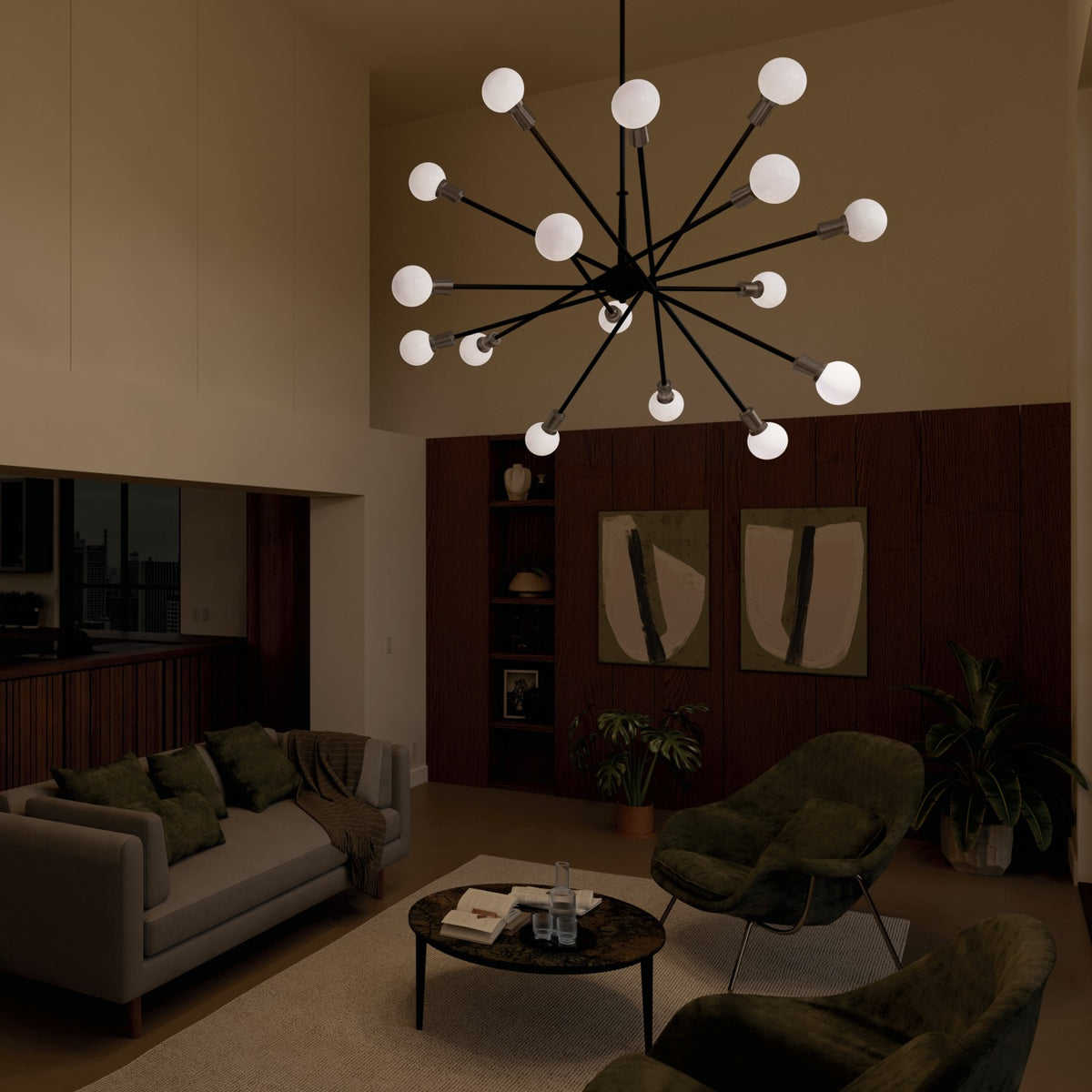 Lustre 16 lumières | Armstrong