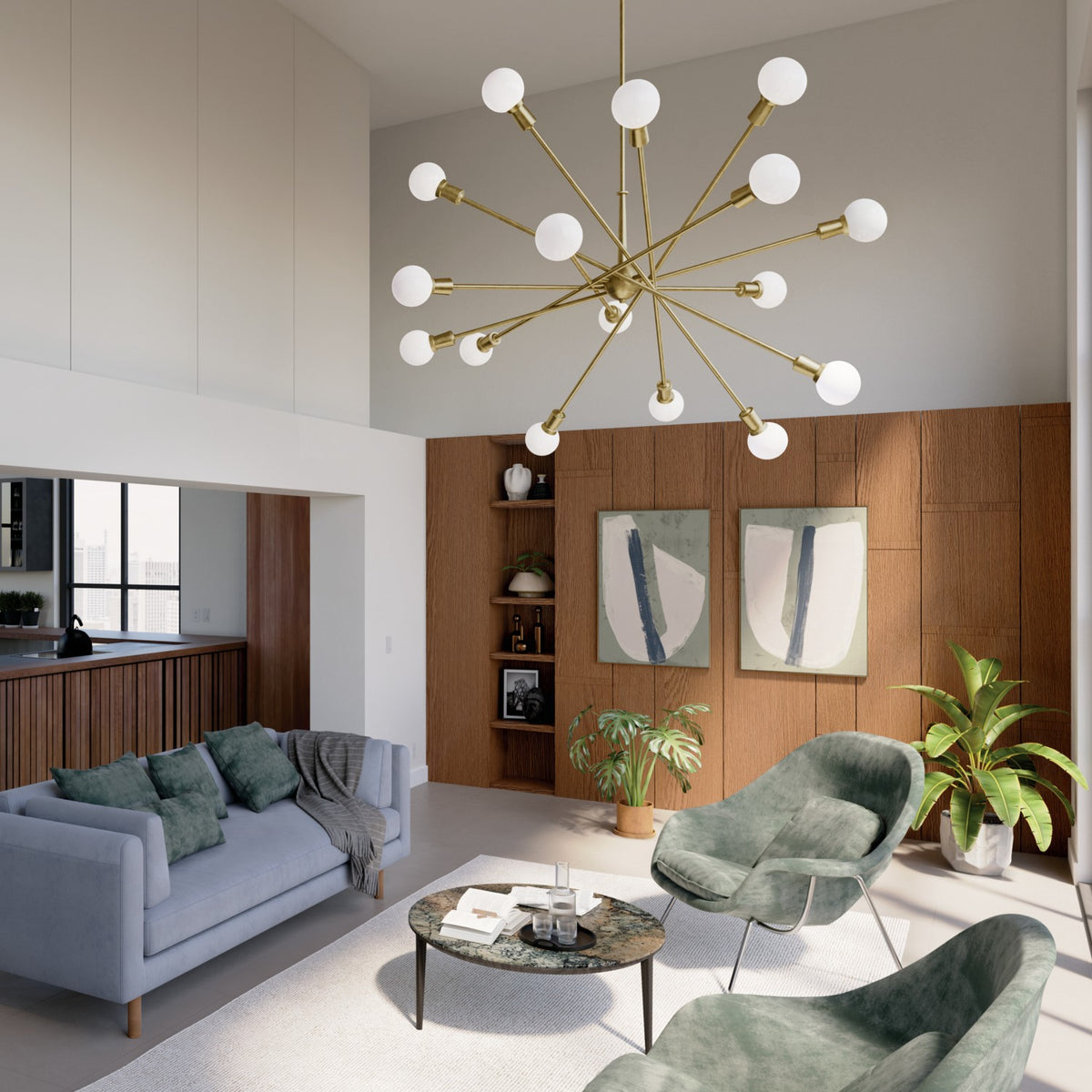 Lustre 16 lumières | Armstrong