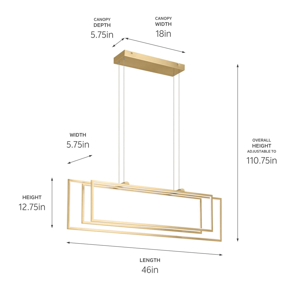 Lustre linéaire DEL | Jestin