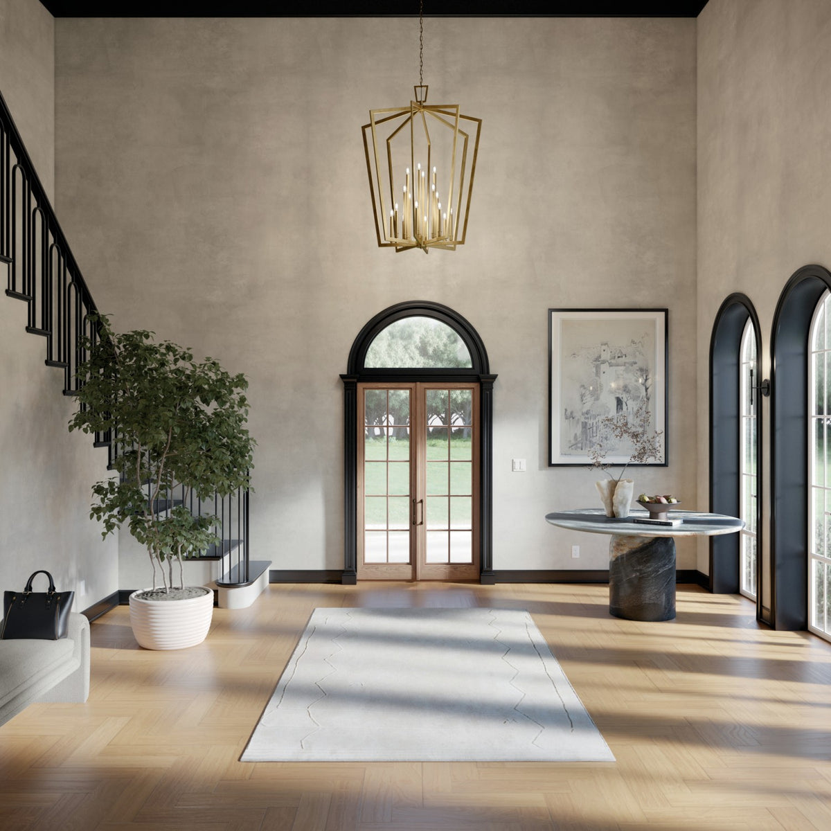 Suspension d'entrée 16 lumières | Abbotswell