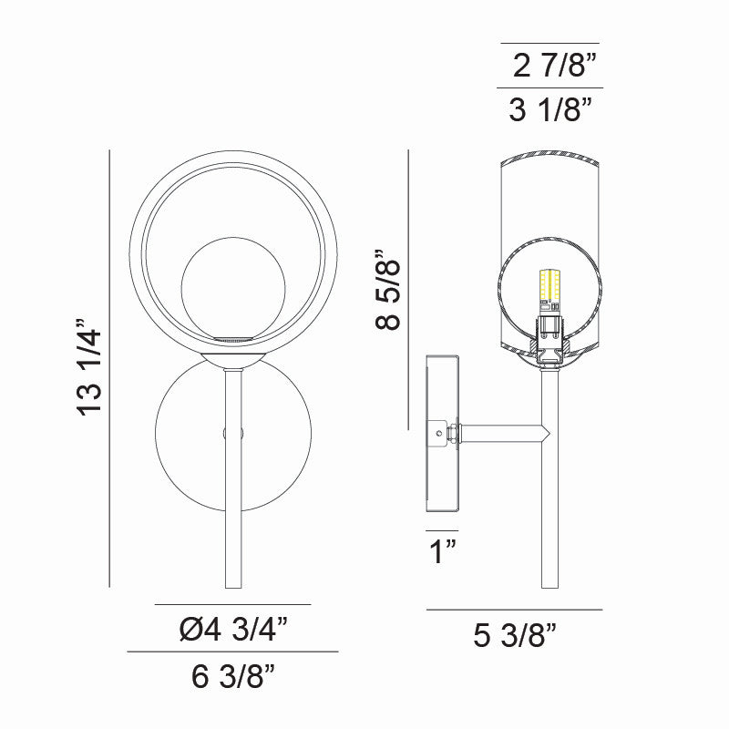 Applique murale DEL | DELCIA