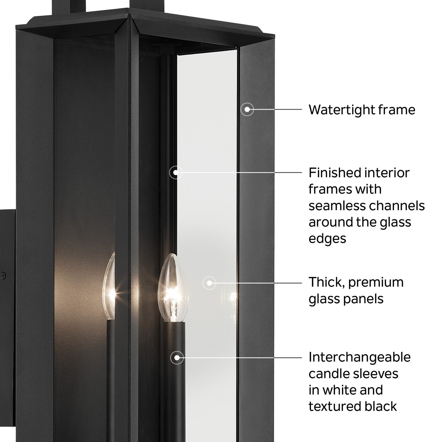 Applique murale extérieure 2 lumières | Kroft