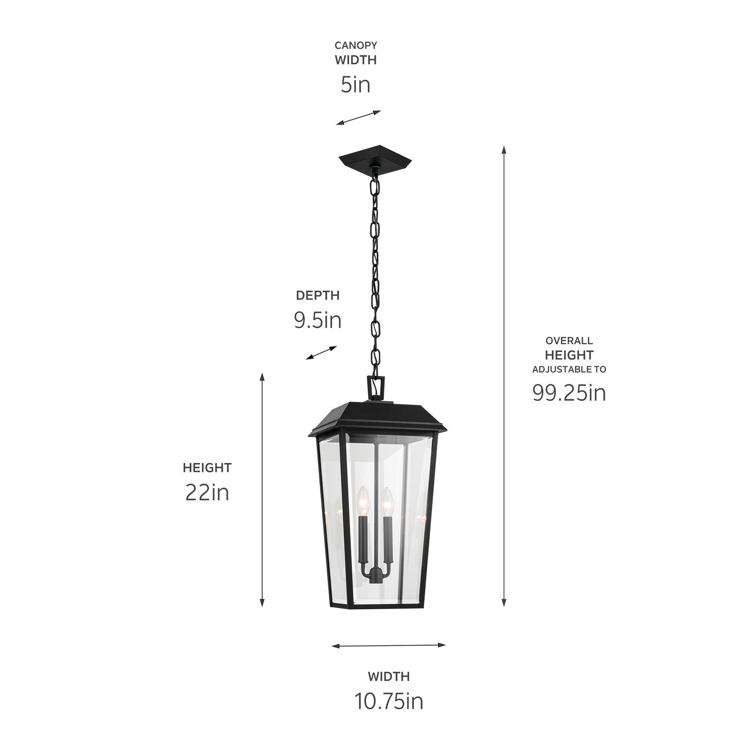 Suspension extérieure 2 lumières | Mathus