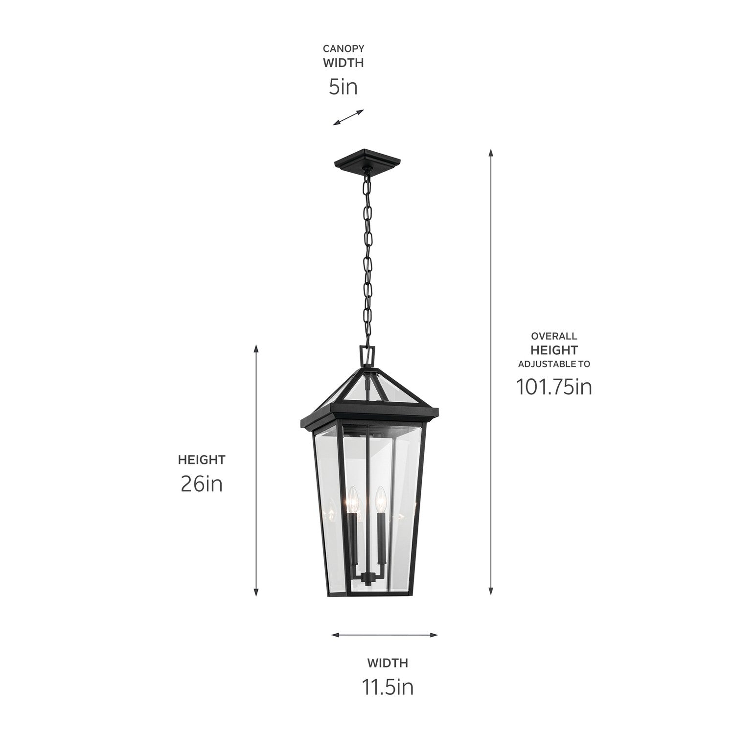 Suspension extérieure 2 lumières | Regence