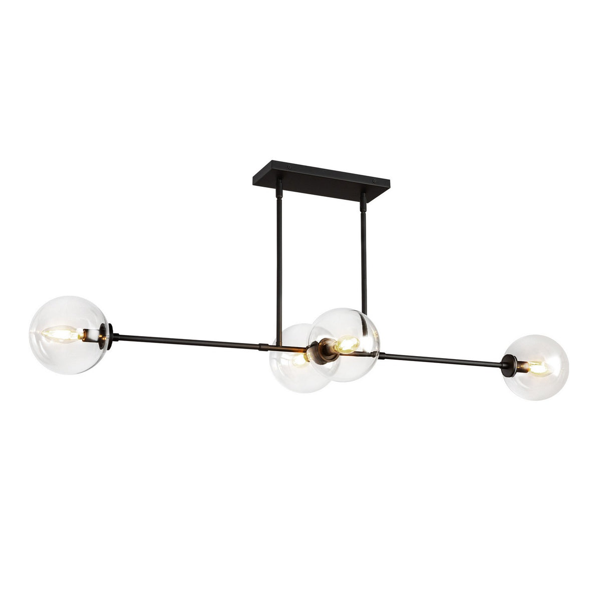 Suspension linéaire 4 lumières | Cassia