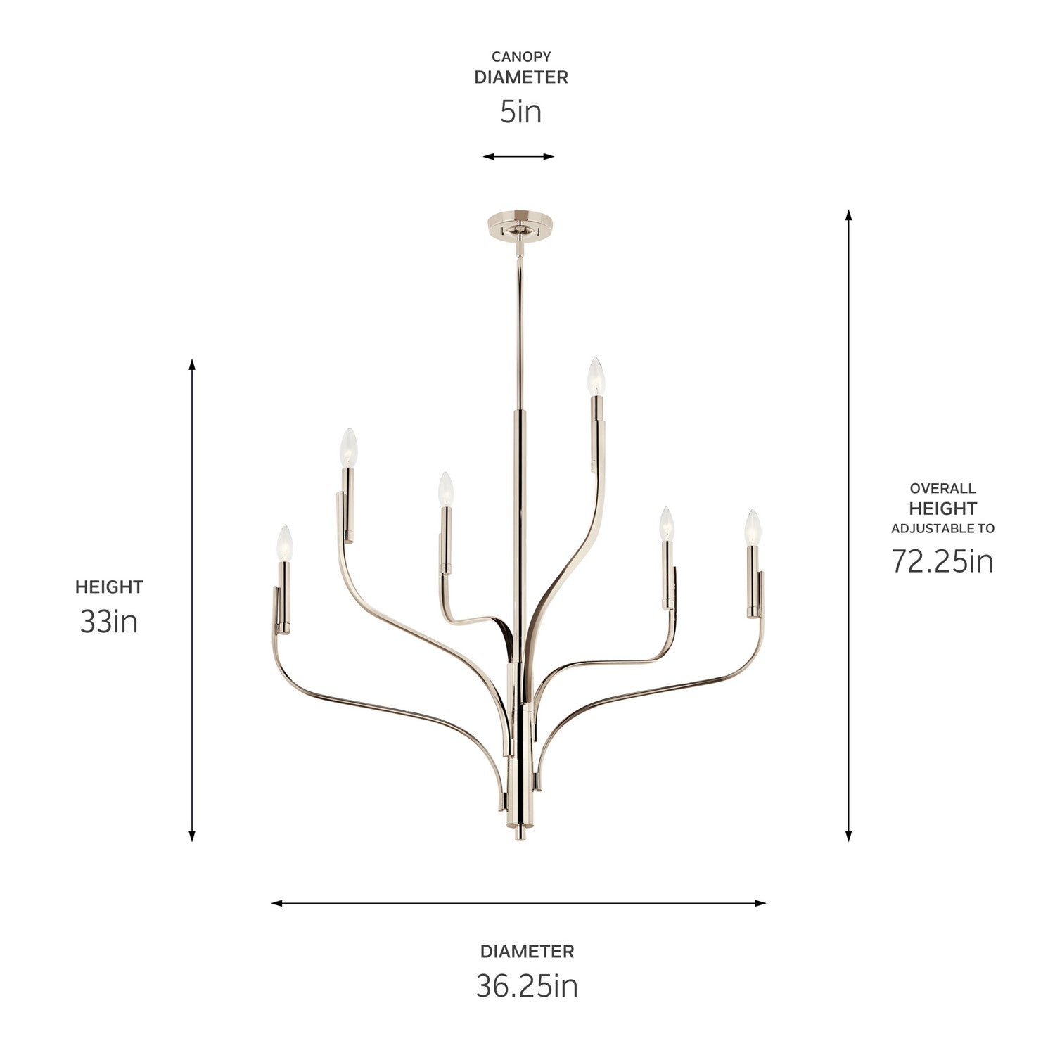 Lustre 6 lumières | Livadia