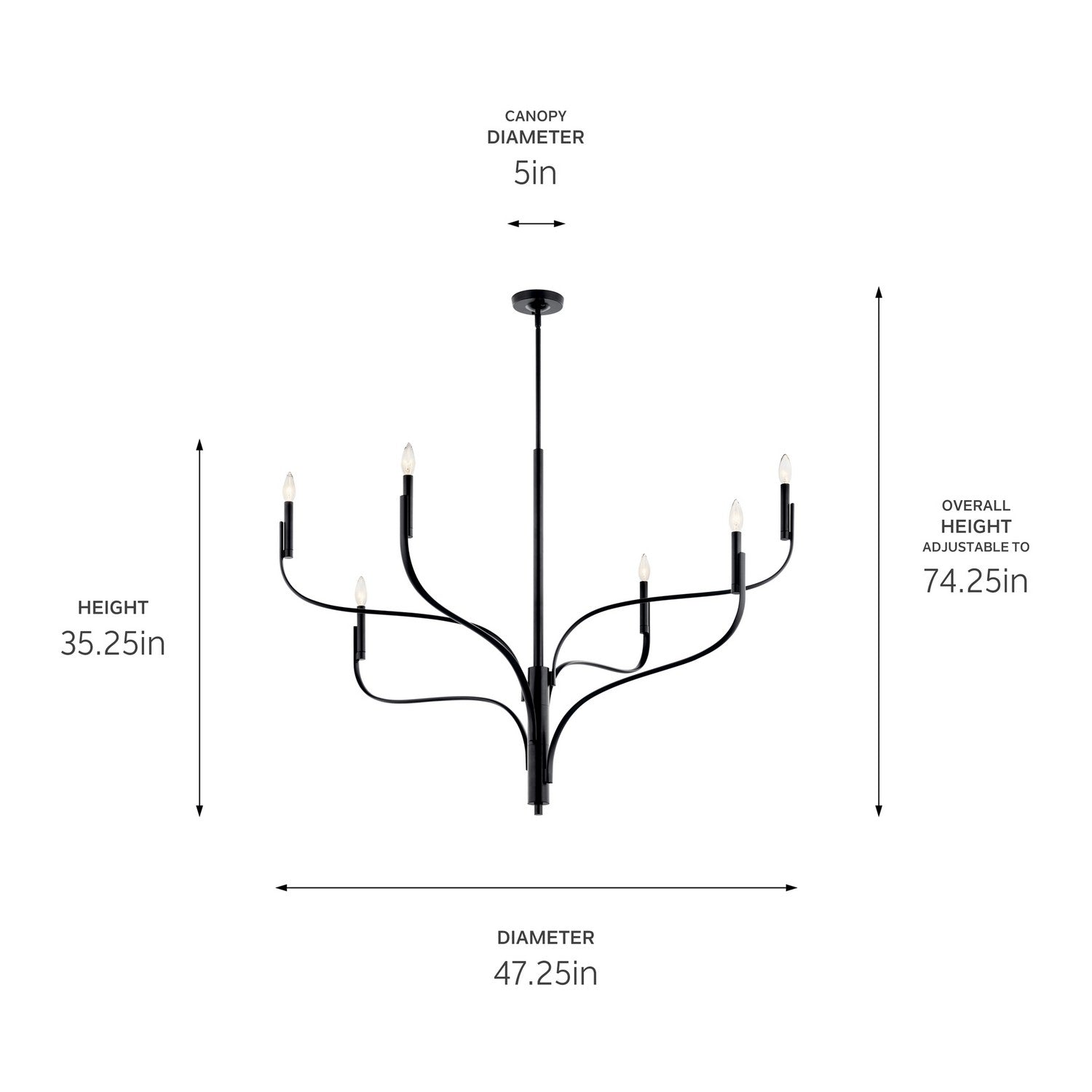 Lustre 6 lumières | Livadia