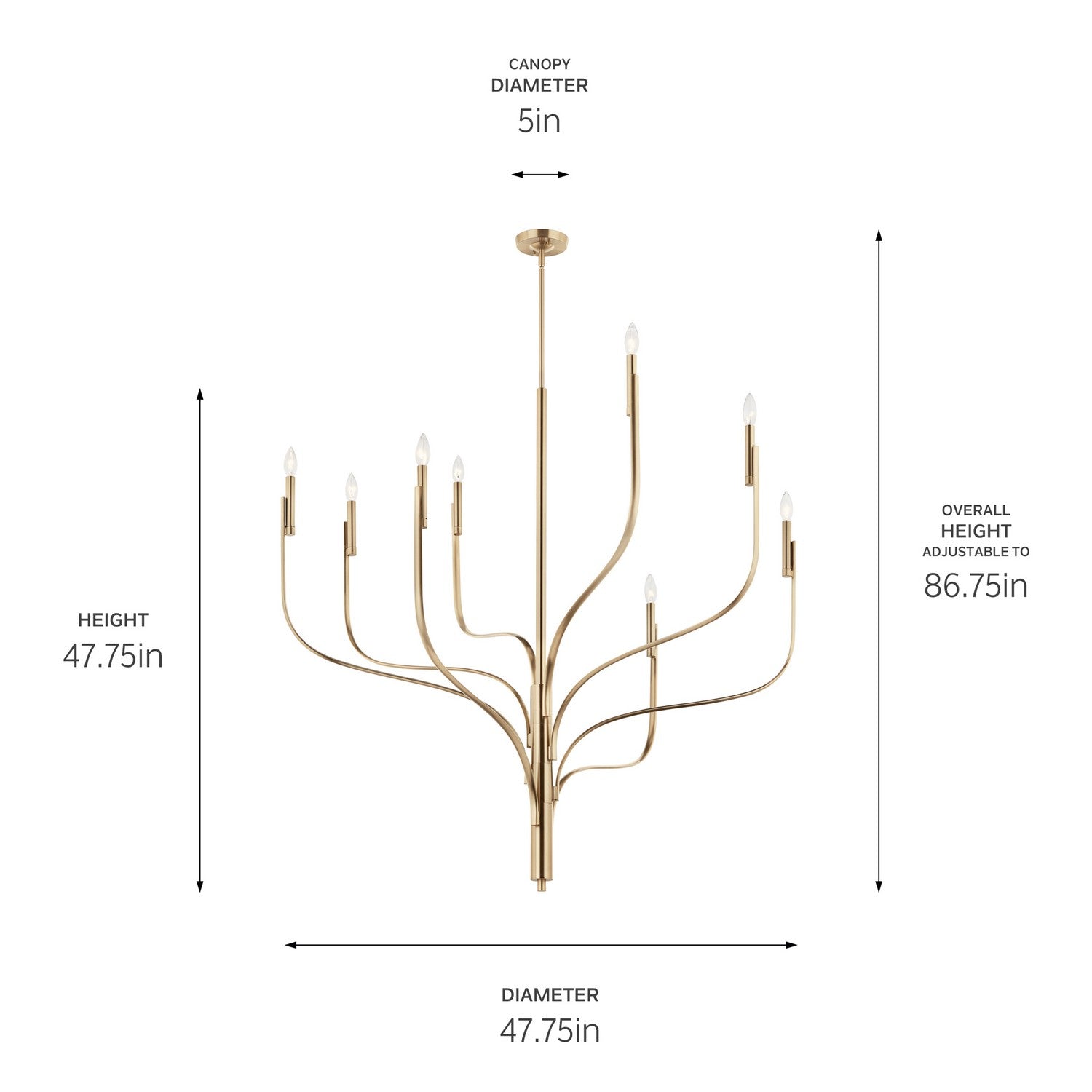 Lustre 8 lumières | Livadia