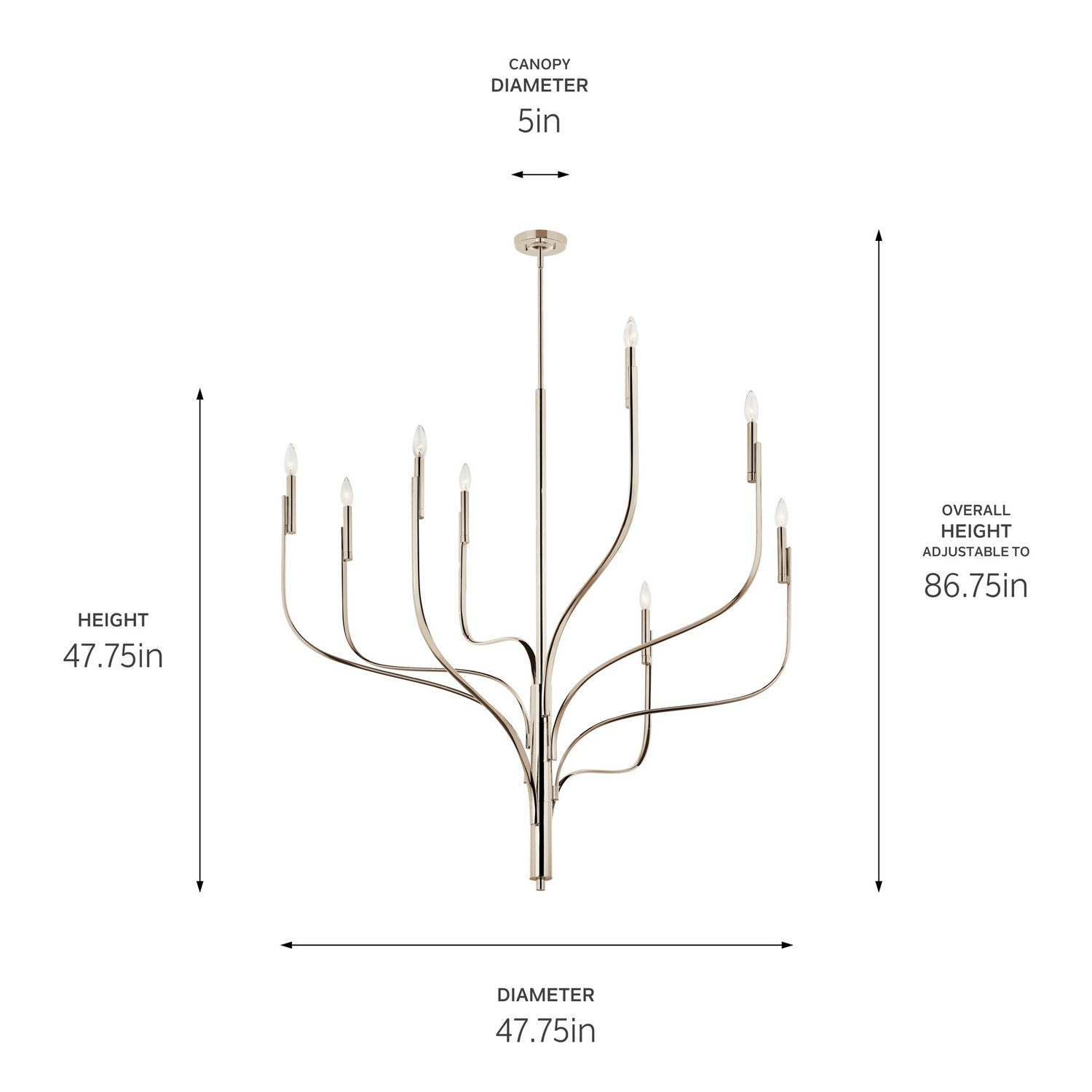 Lustre 8 lumières | Livadia