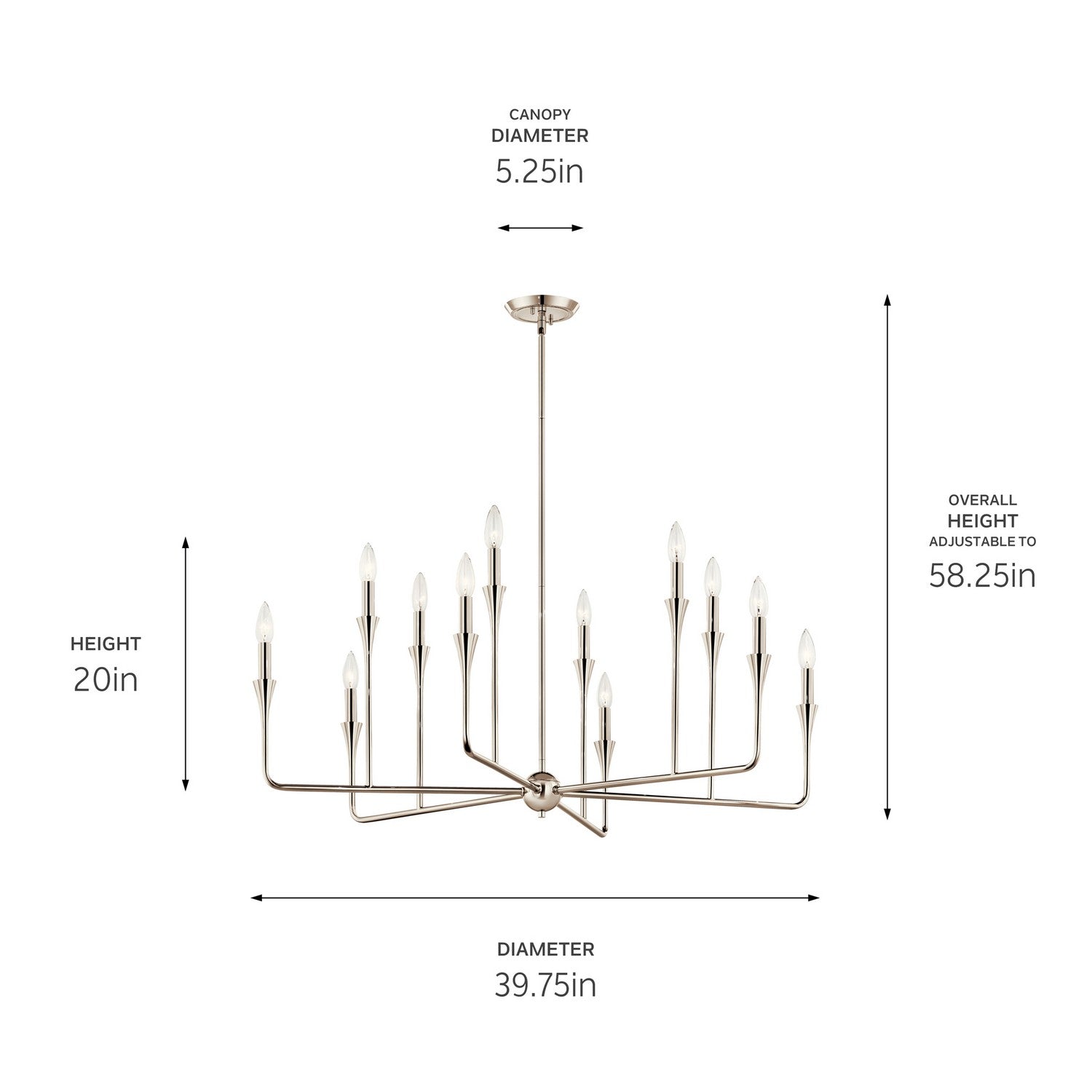 Lustre 12 lumières | Alvaro