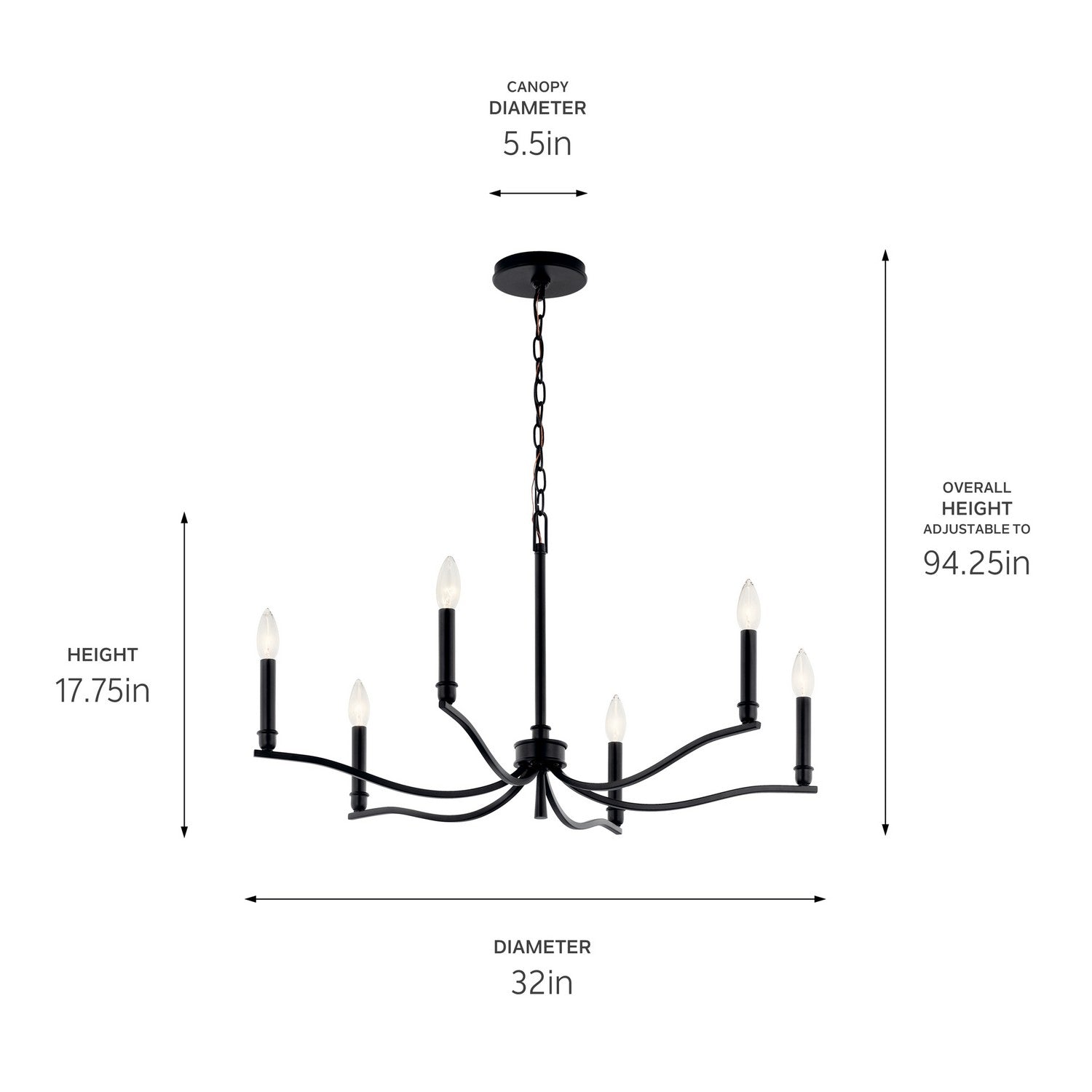 Lustre 6 lumières | Malene