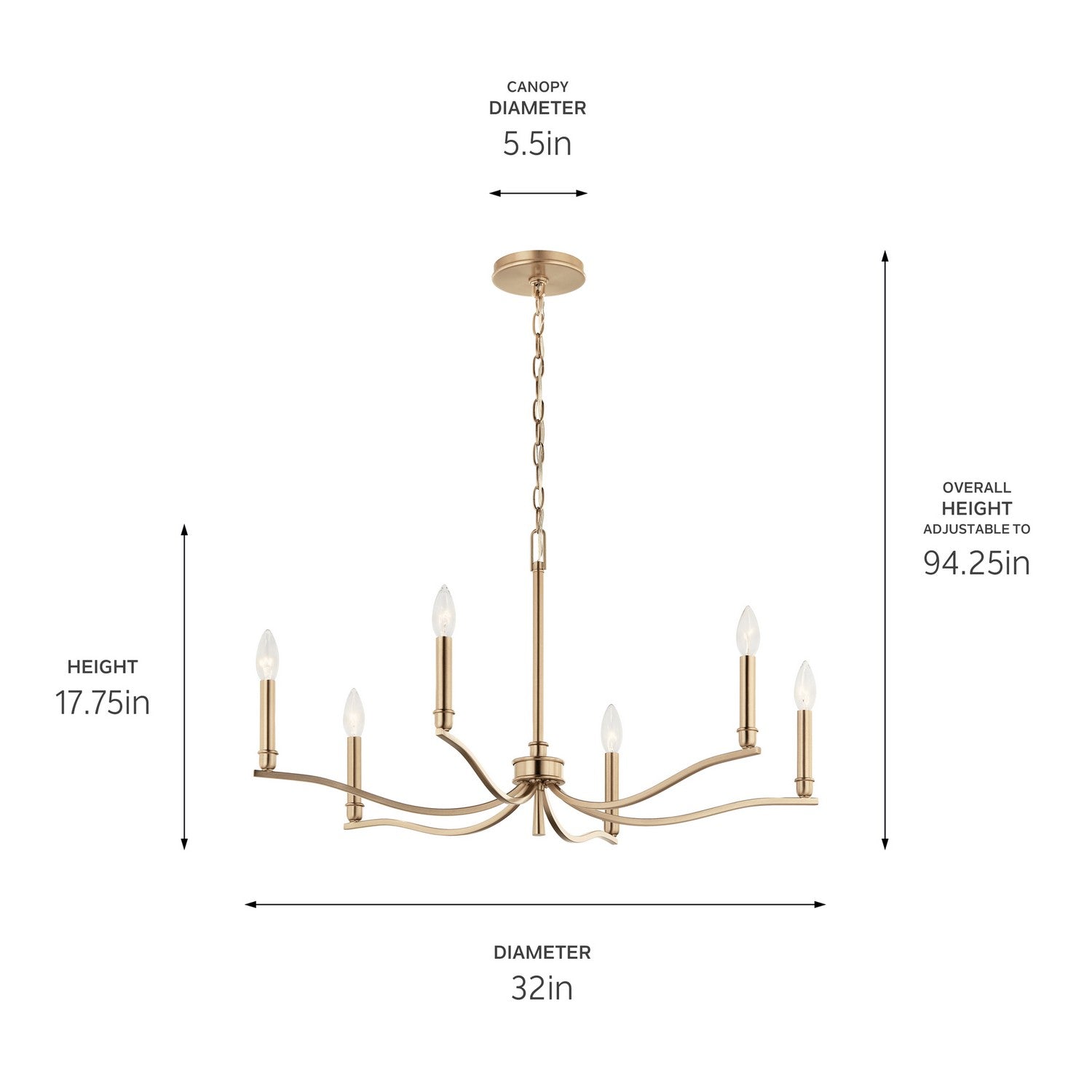 Lustre 6 lumières | Malene