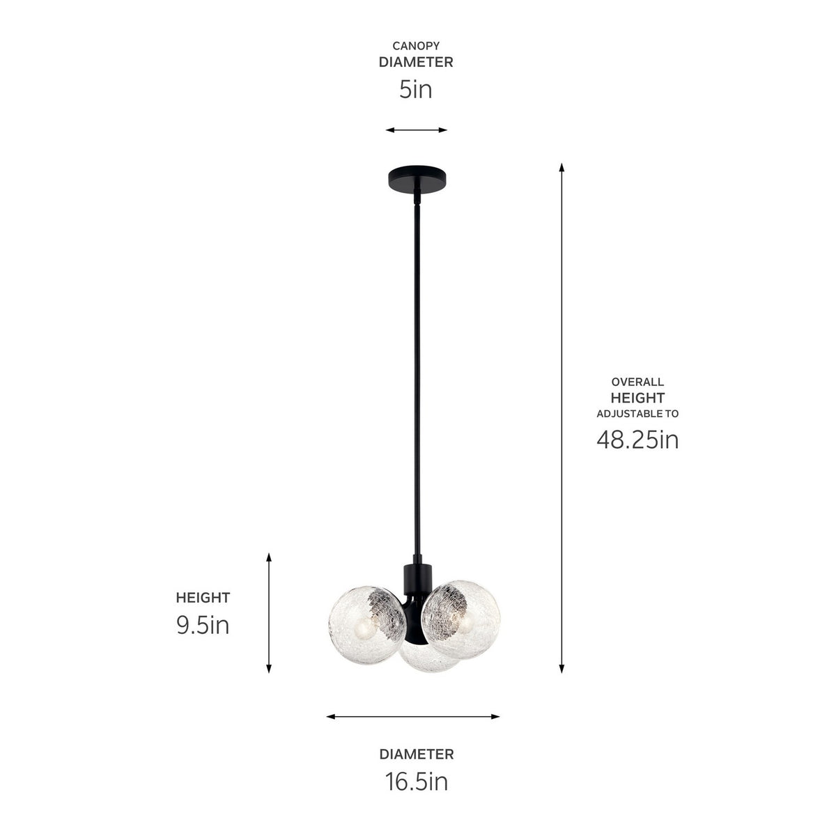 Lustre ou semi-plafonnier 3 lumières | Silvarious