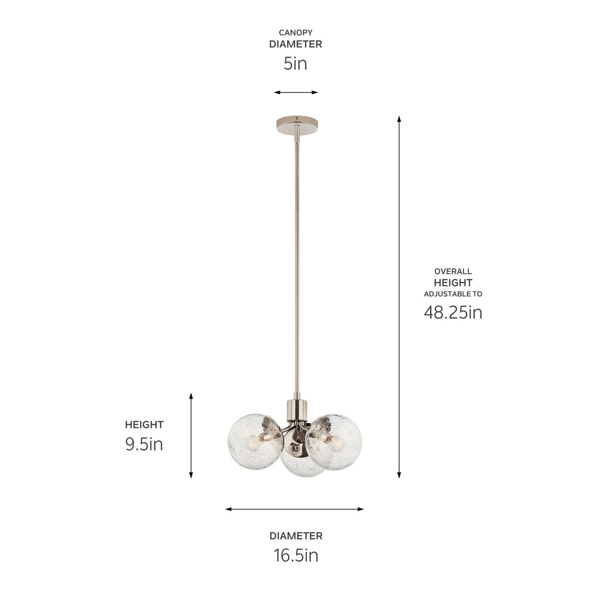 Lustre ou semi-plafonnier 3 lumières | Silvarious