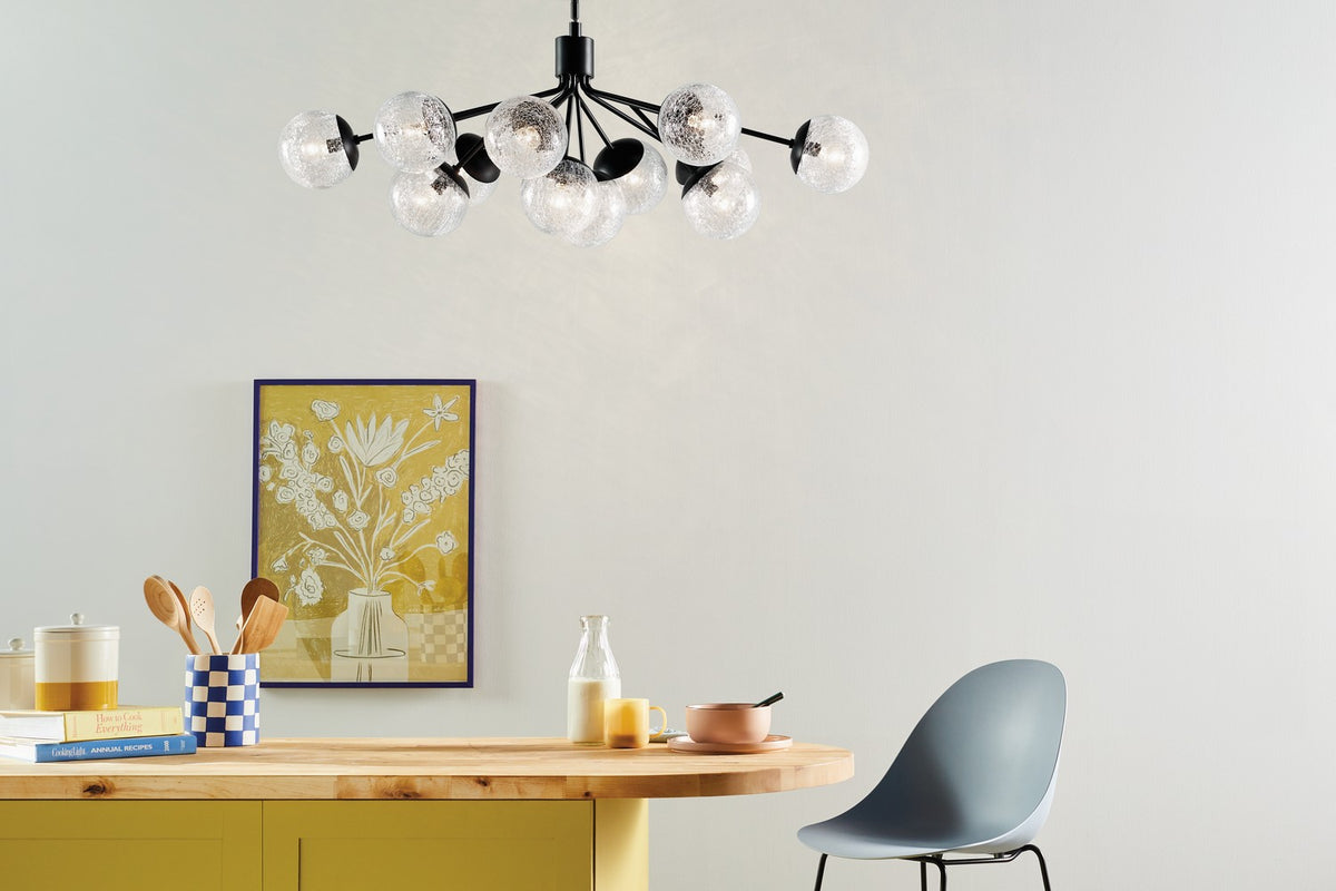 Lustre linéaire convertible 12 lumières | Silvarious
