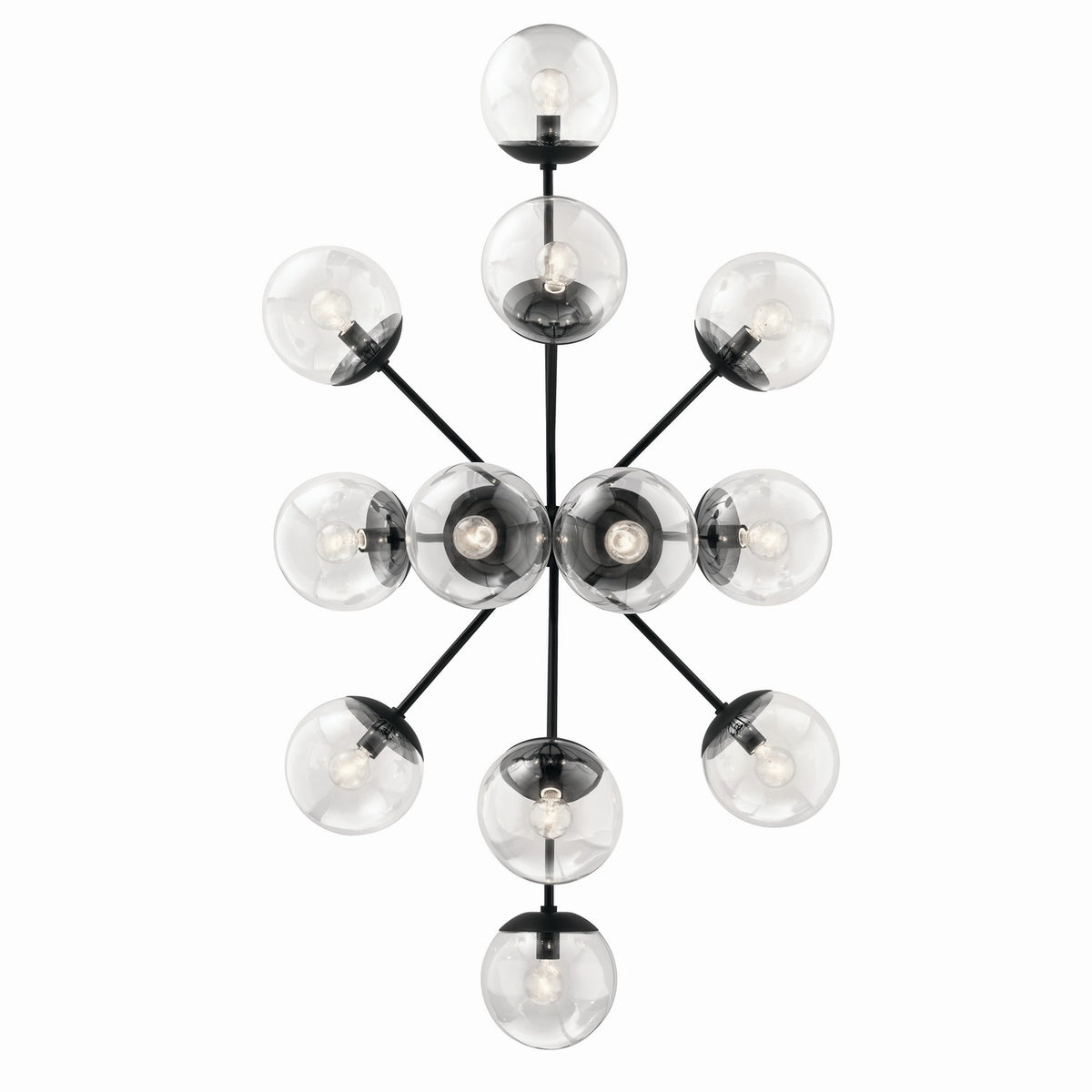 Lustre linéaire convertible 12 lumières | Silvarious