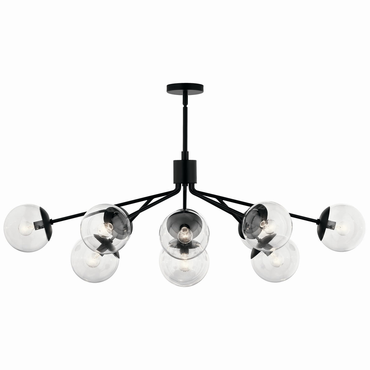 Lustre linéaire convertible 12 lumières | Silvarious