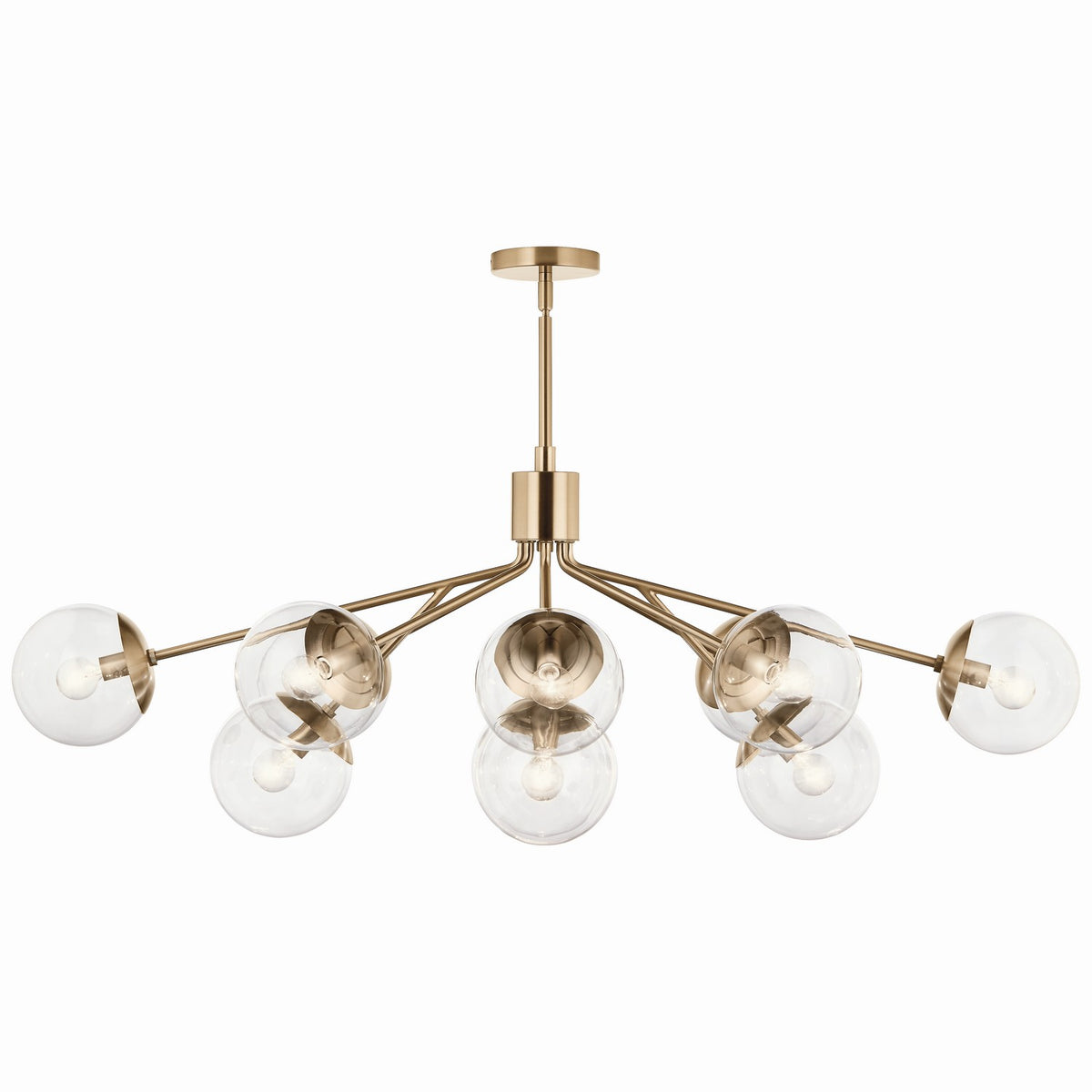 Lustre linéaire convertible 12 lumières | Silvarious