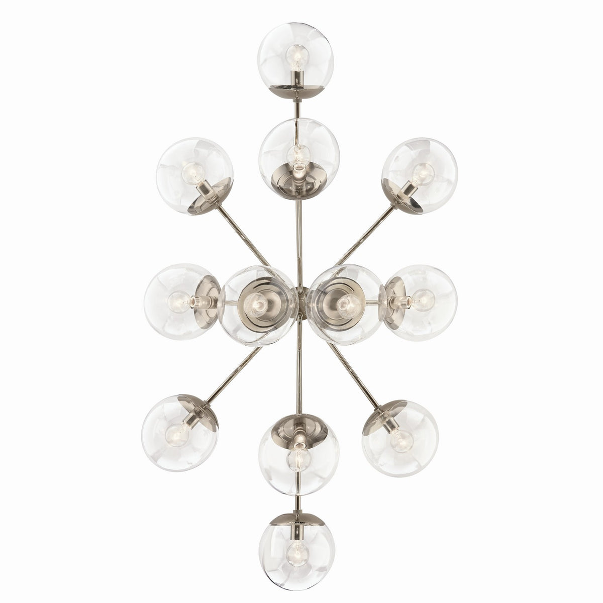 Lustre linéaire convertible 12 lumières | Silvarious