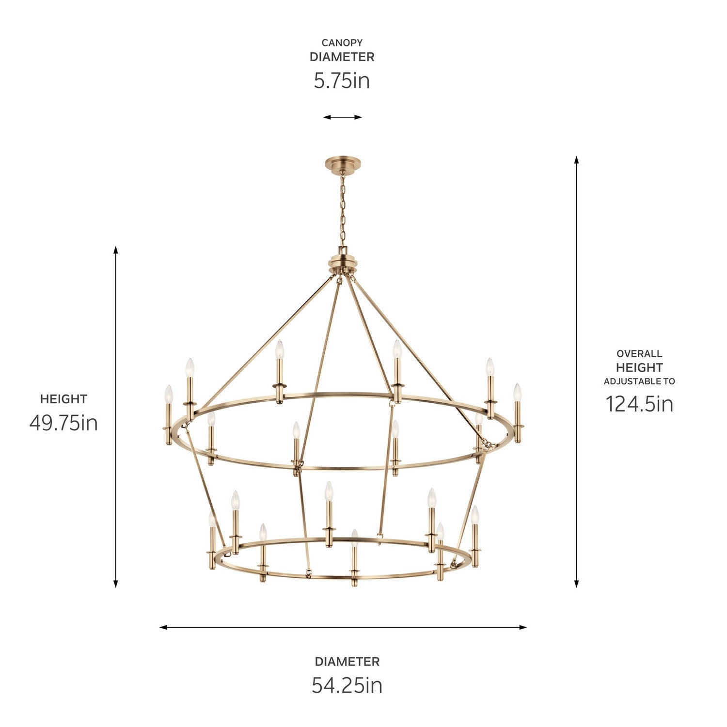 Lustre 18 lumières | Carrick