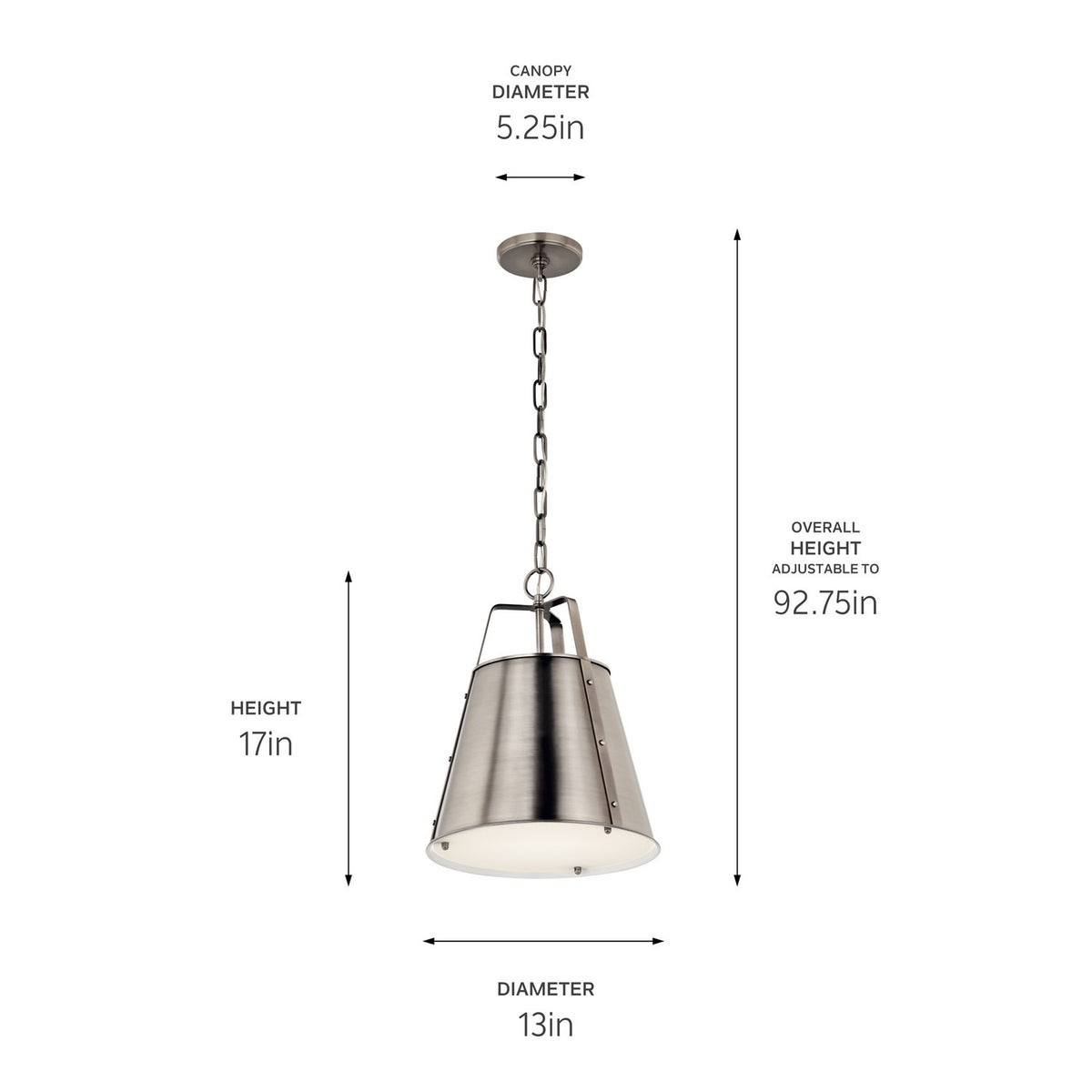 Suspension 1 lumière | Etcher