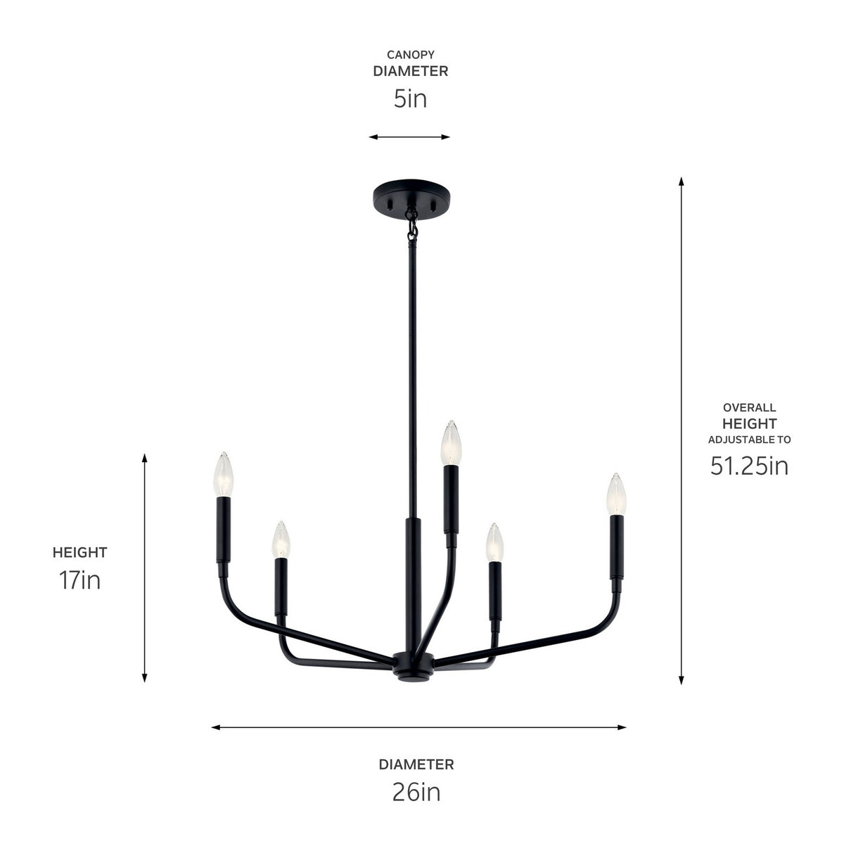 Lustre 5 lumières | Madden