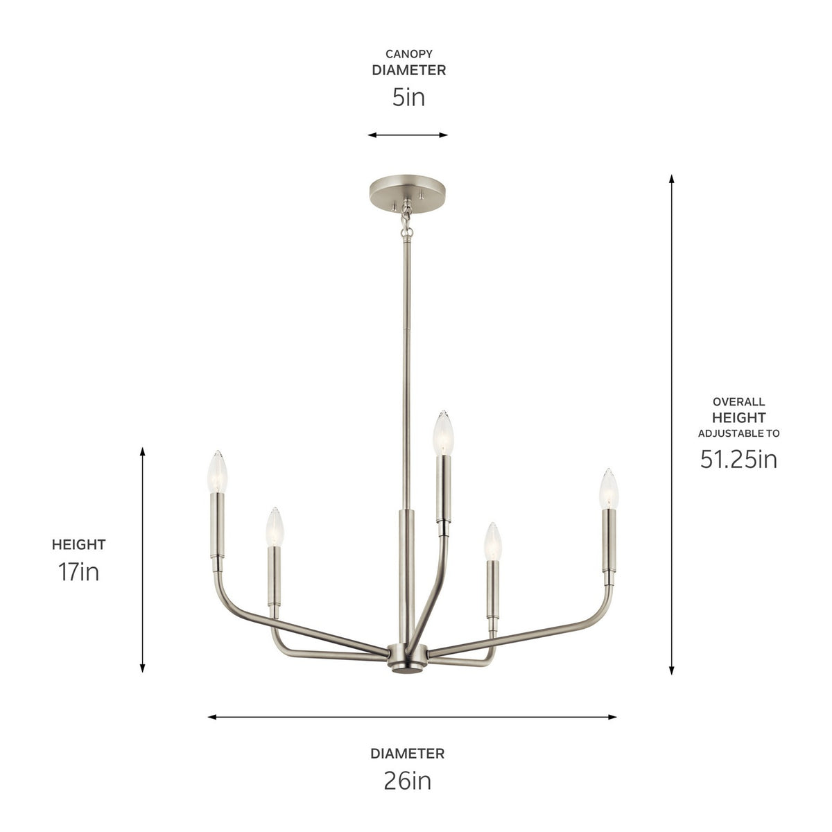 Lustre 5 lumières | Madden