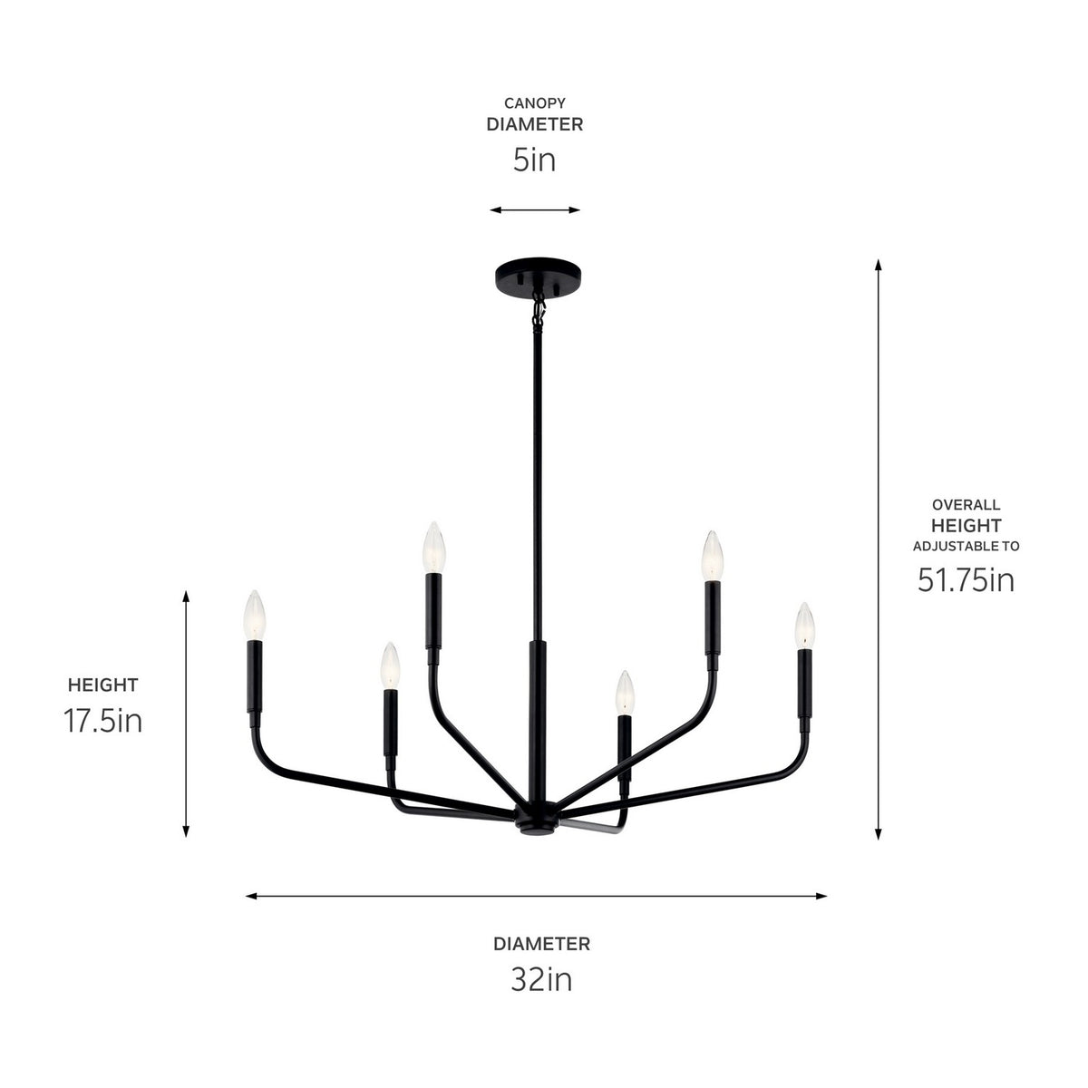 Lustre 6 lumières | Madden