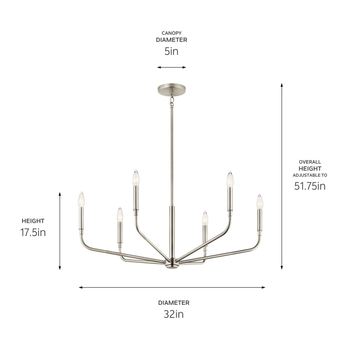 Lustre 6 lumières | Madden