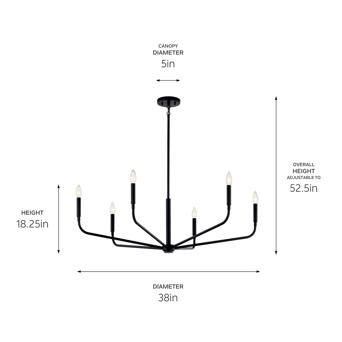 Lustre 6 lumières | Madden