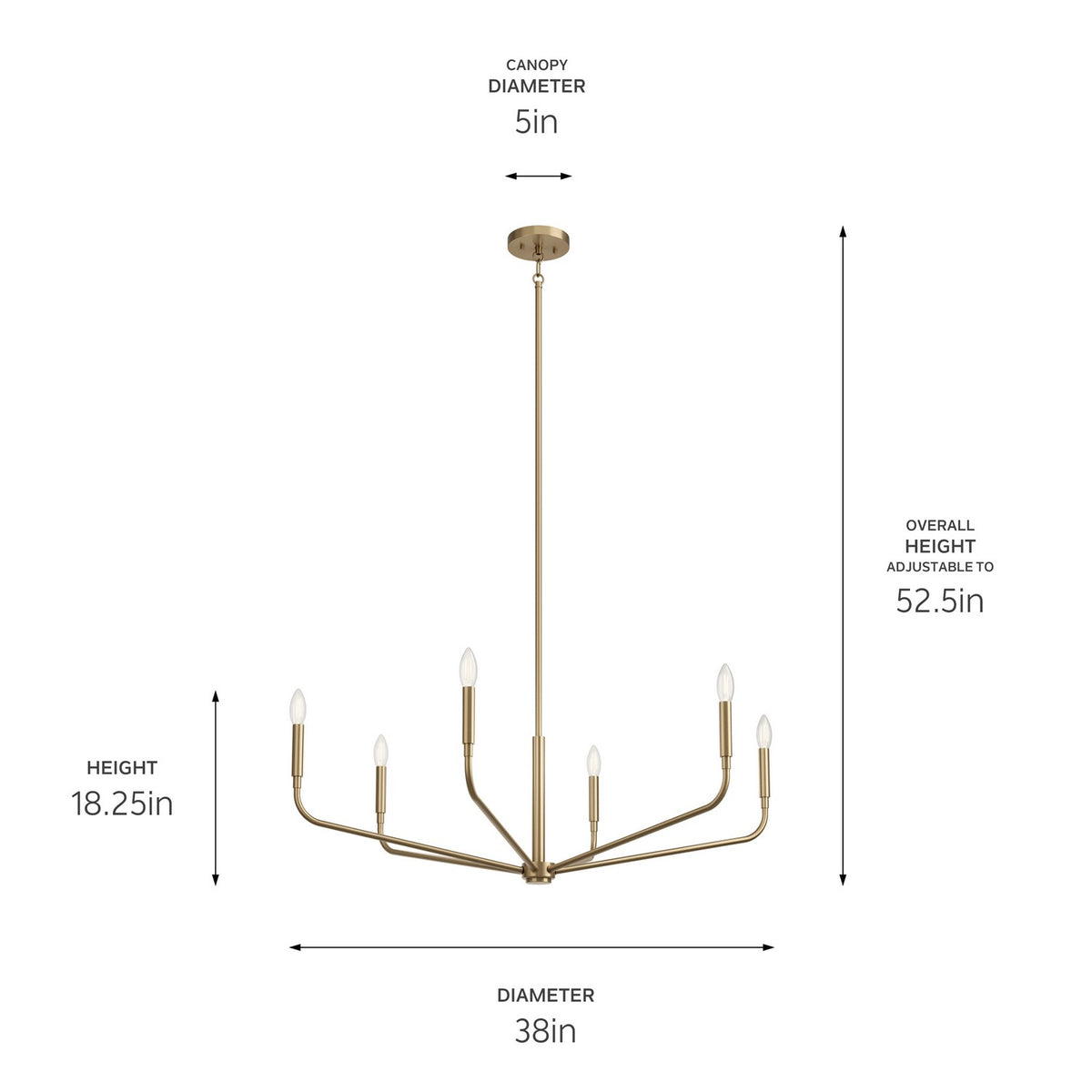 Lustre 6 lumières | Madden
