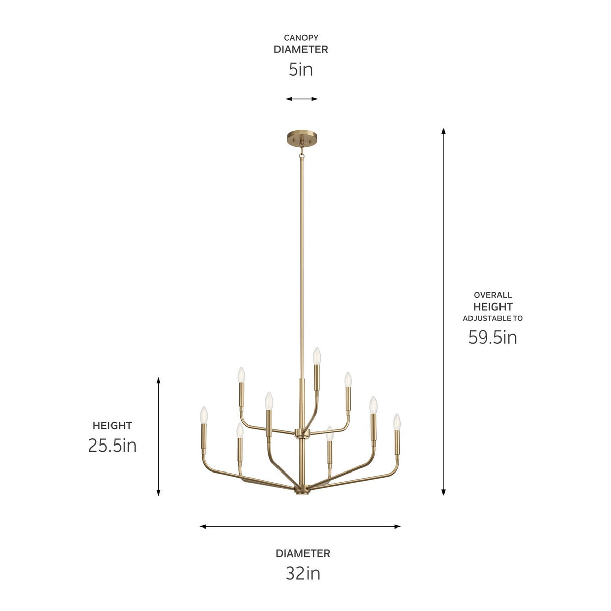 Lustre 9 lumières | Madden