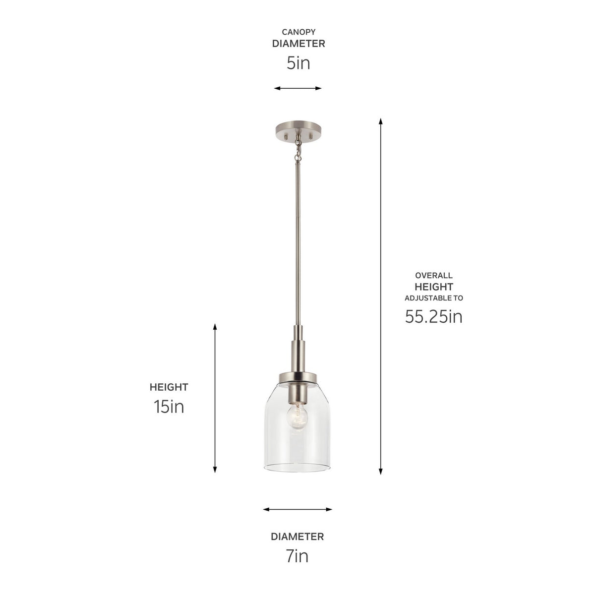 Mini-suspension 1 lumière | Madden
