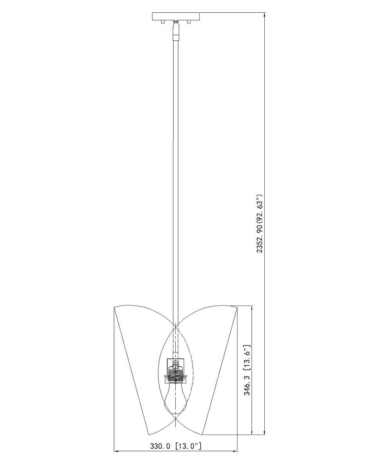 Suspension 1 lumière | Salone