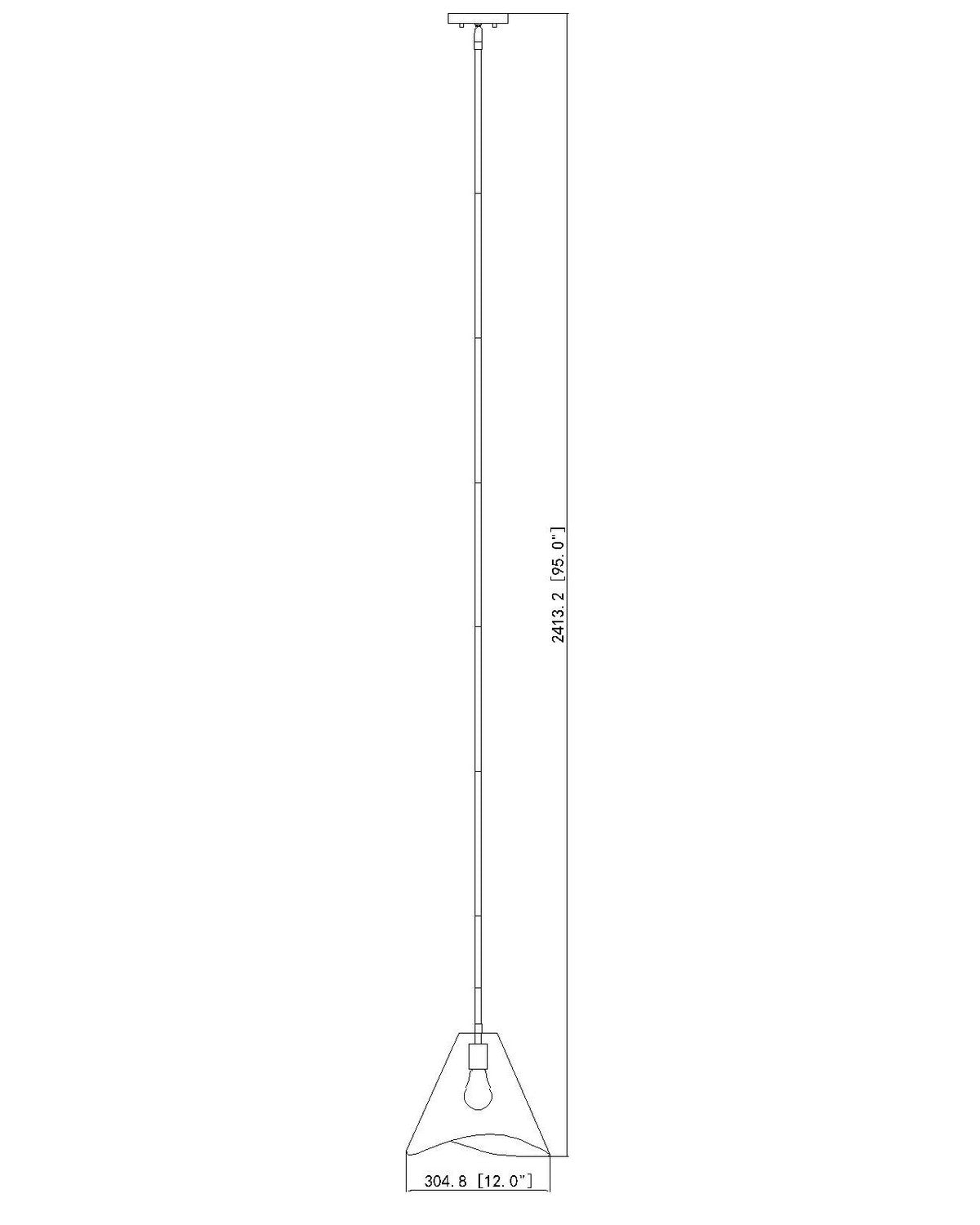 Suspension 1 lumière | Aria