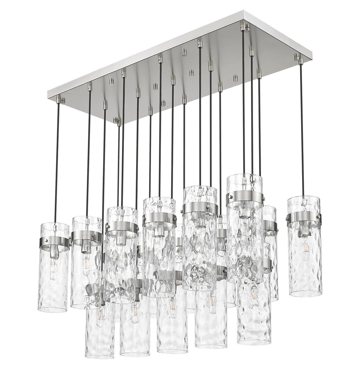 Lustre linéaire 17 lumières | Fontaine